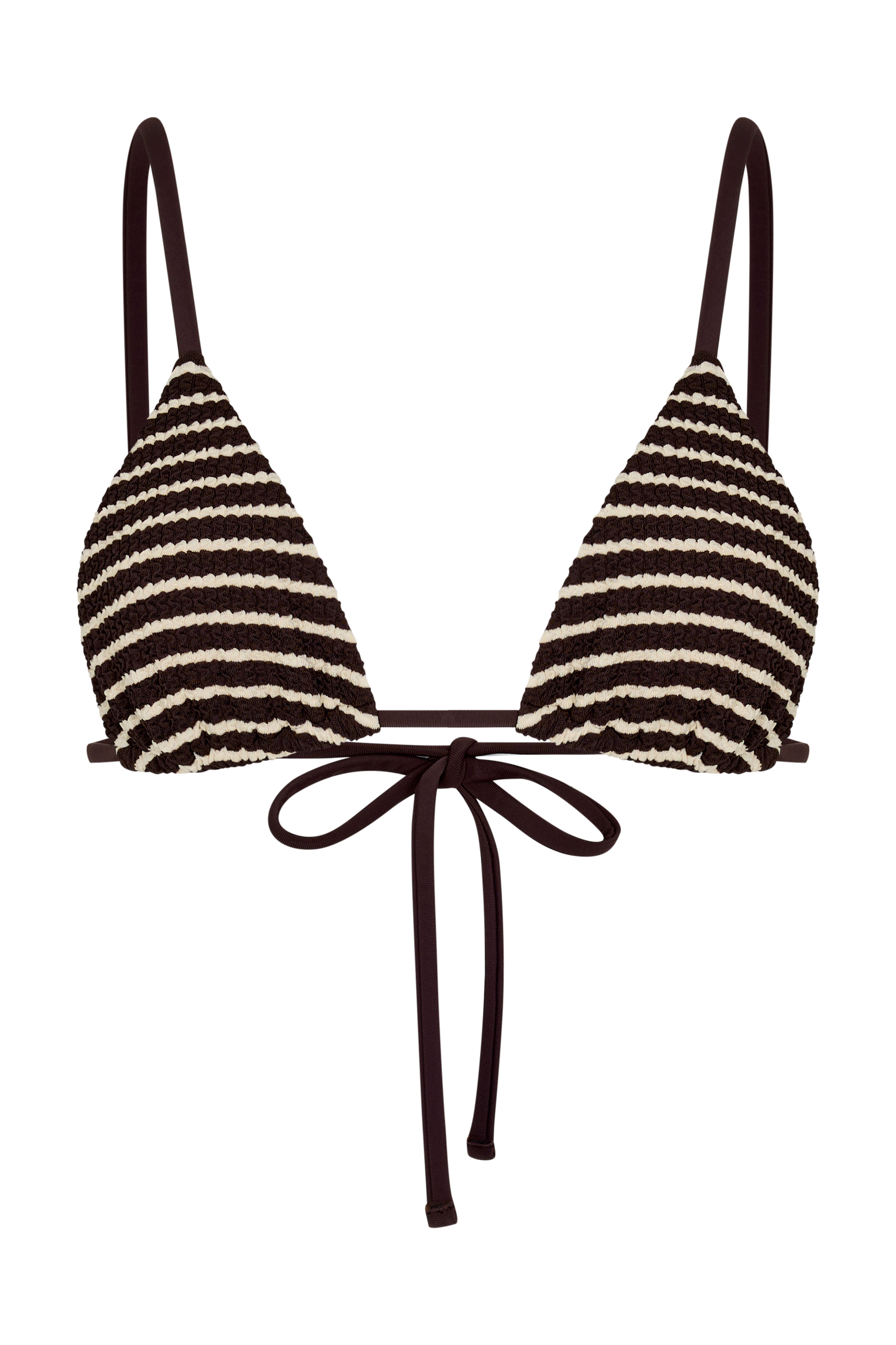 KOA TRIANGLE TOP - COCAO STRIPE