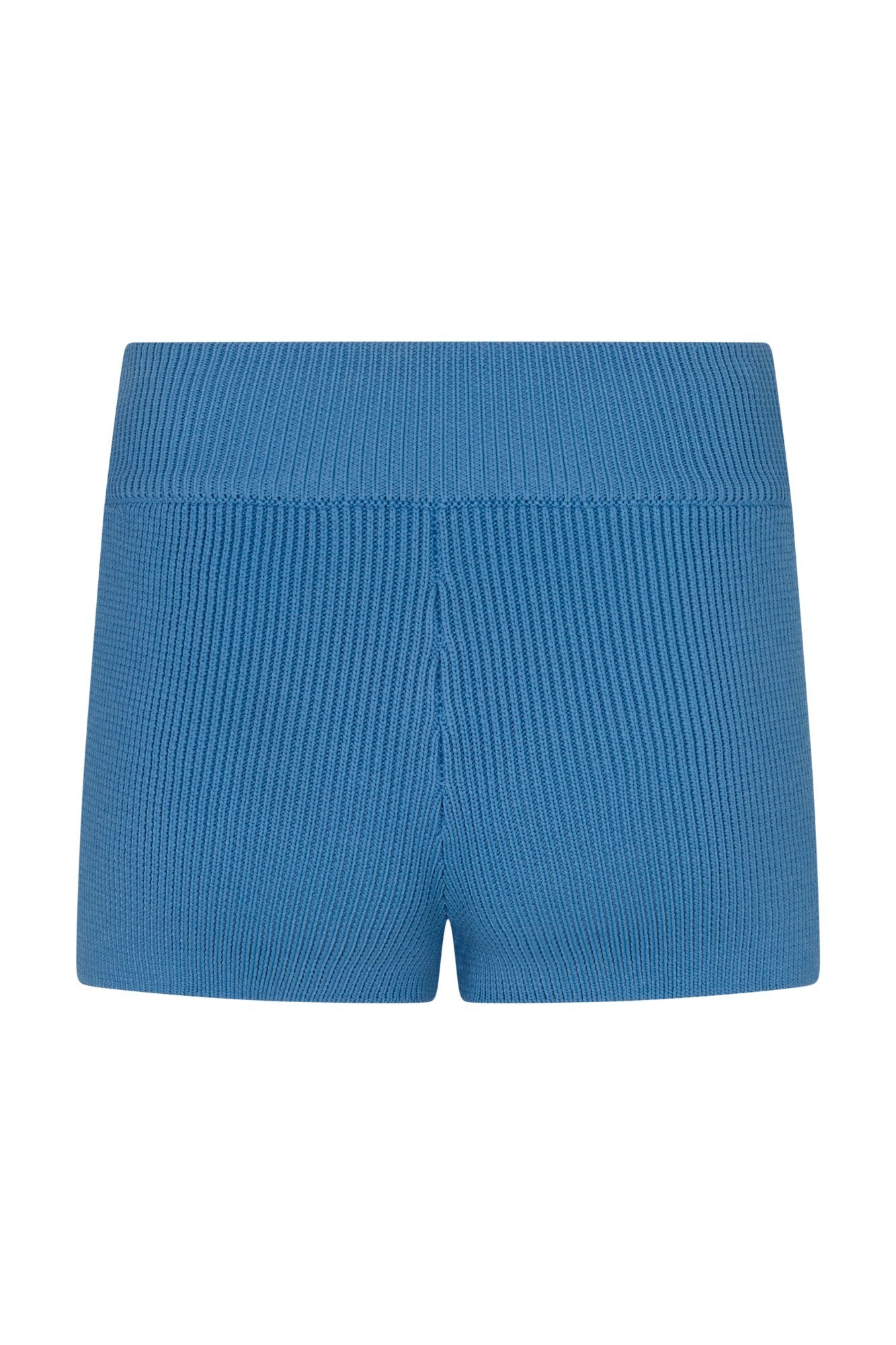 ESSENTIAL KNIT SHORT - BLEUE