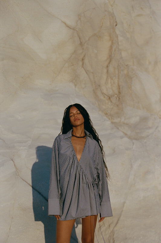 SIDNEY WRAP DRESS - OCEANIA