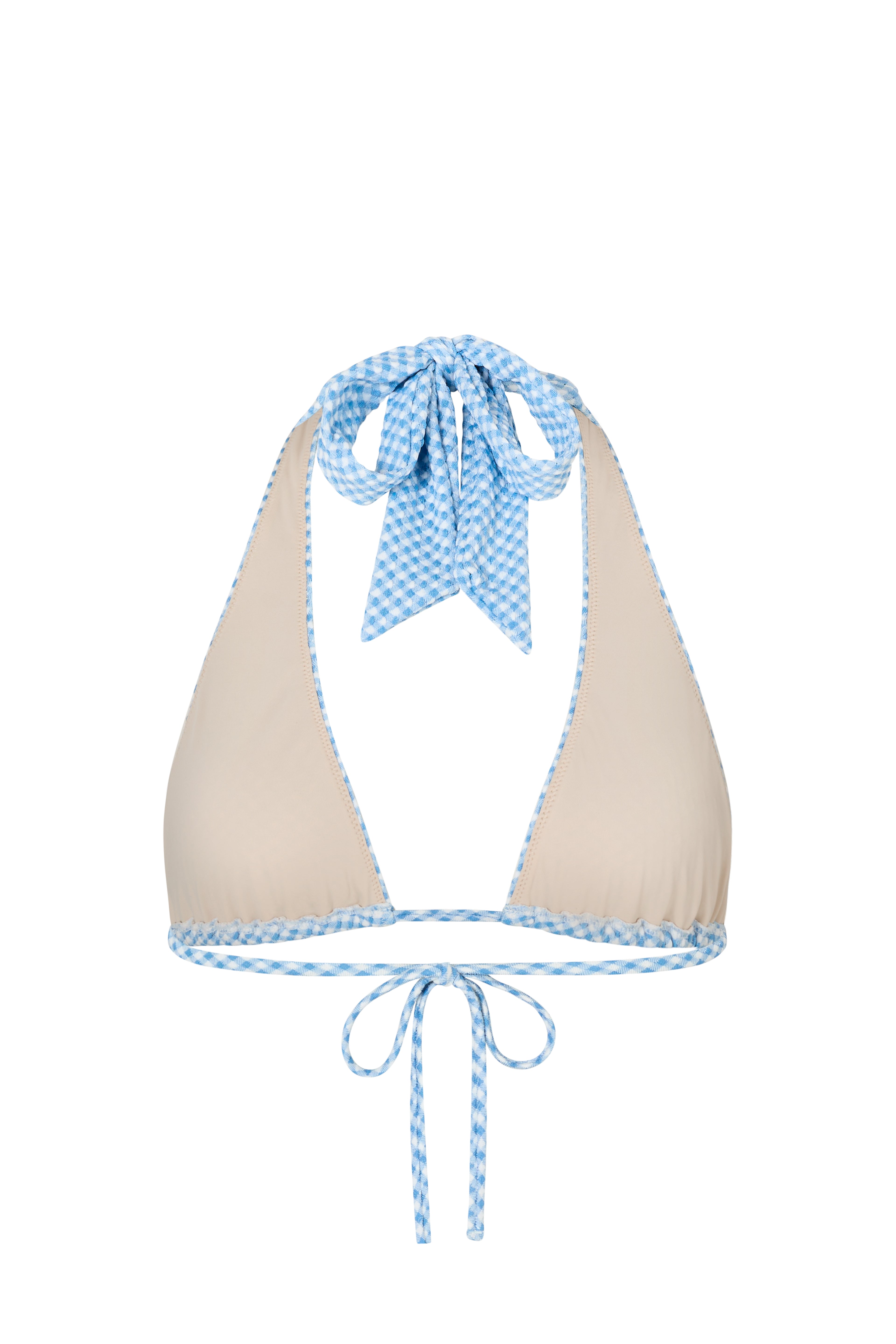 IRA HALTER TOP - BLUEBELL