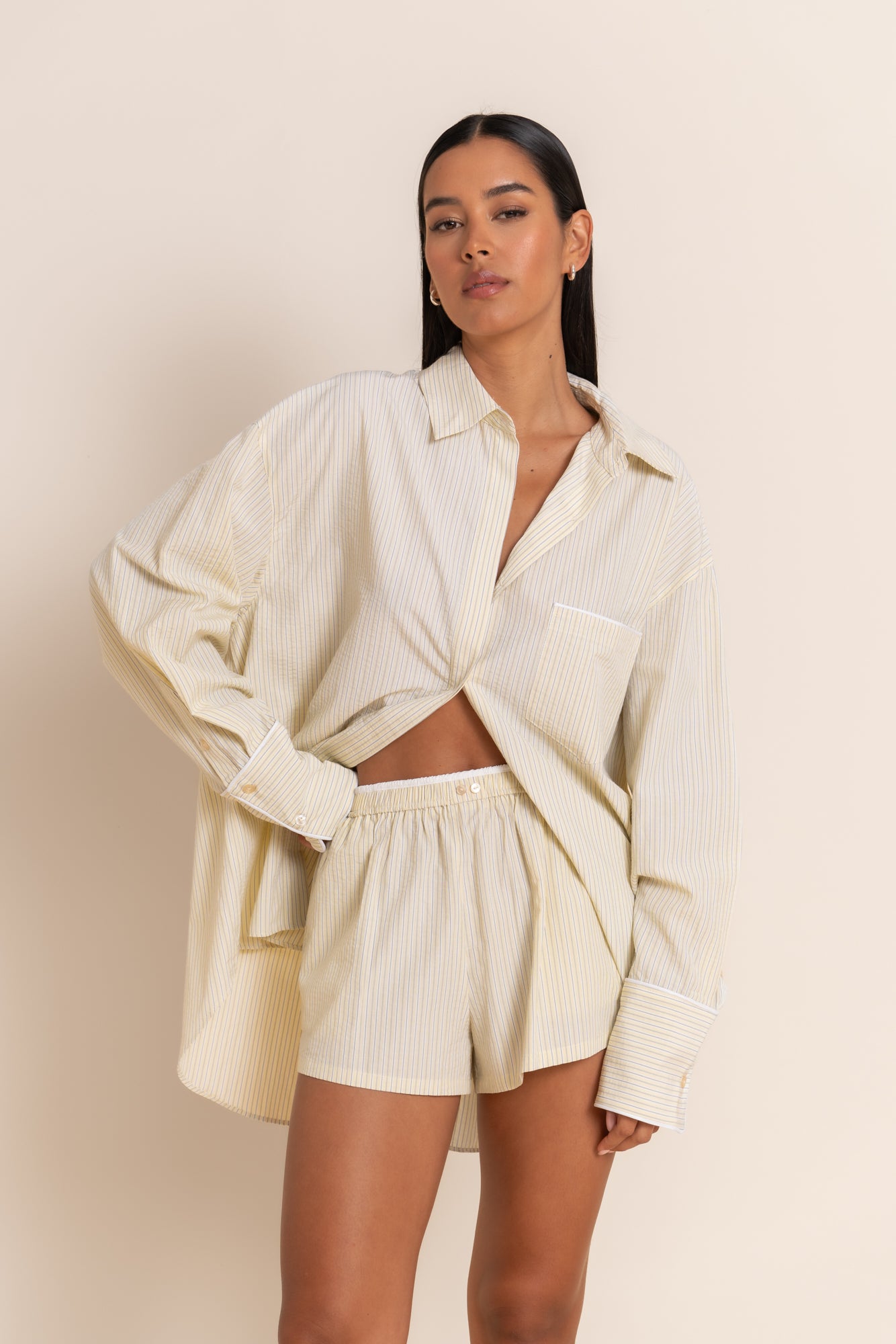 YOLI SHORT - CITRUS STRIPE