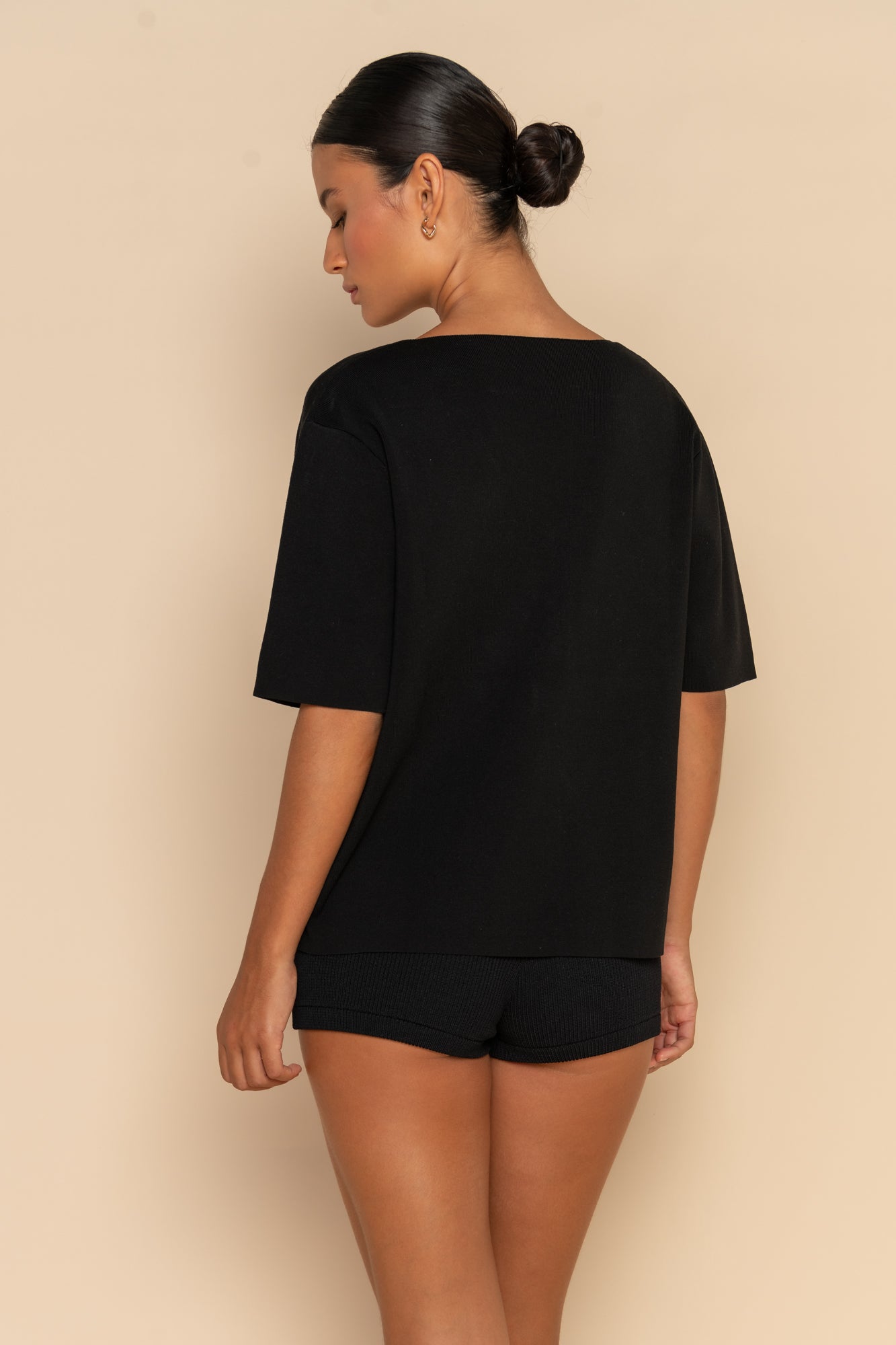 INKA KNIT SHIRT - BLACK
