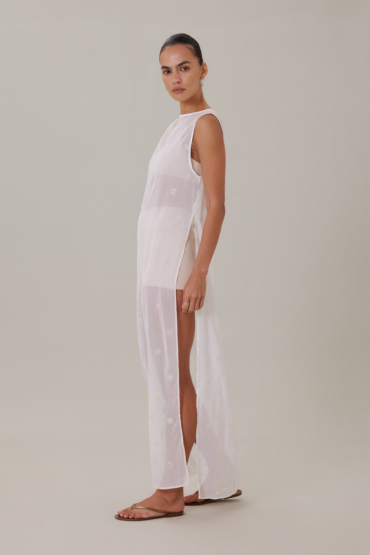 COMING SOON | CELESTE LONGLINE TOP - CREMA