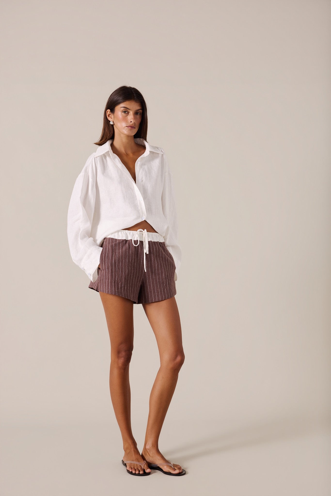 VERCI SHORT - SIENNA STRIPE
