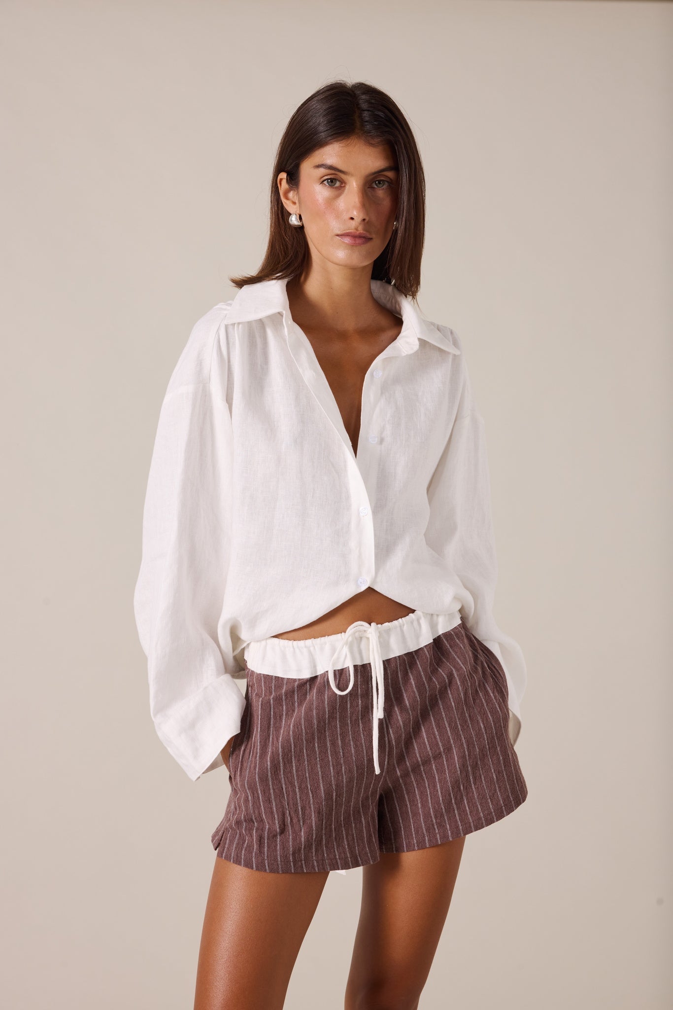 VERCI SHORT - SIENNA STRIPE