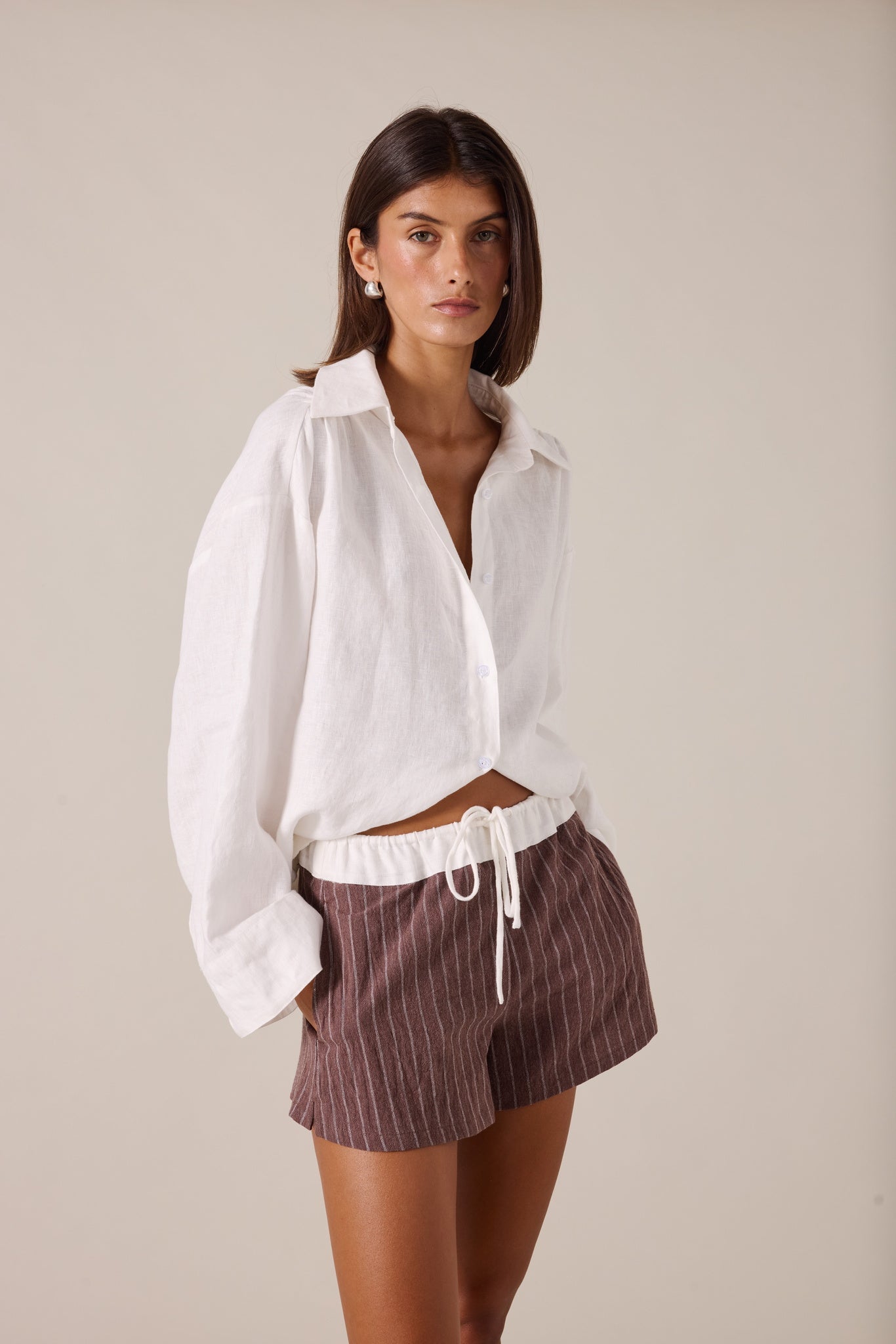 VERCI SHORT - SIENNA STRIPE