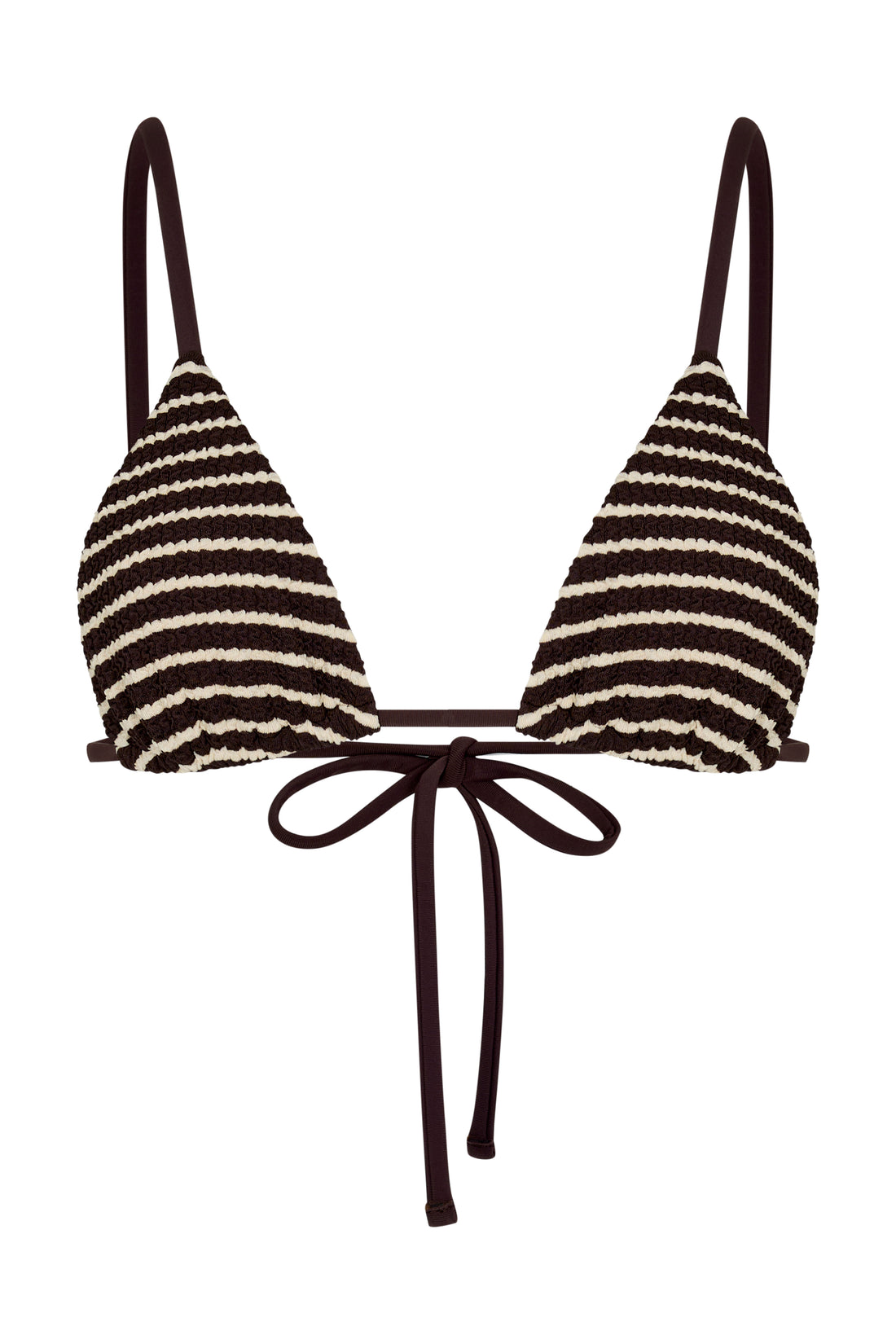 KOA TRIANGLE TOP - COCAO STRIPE
