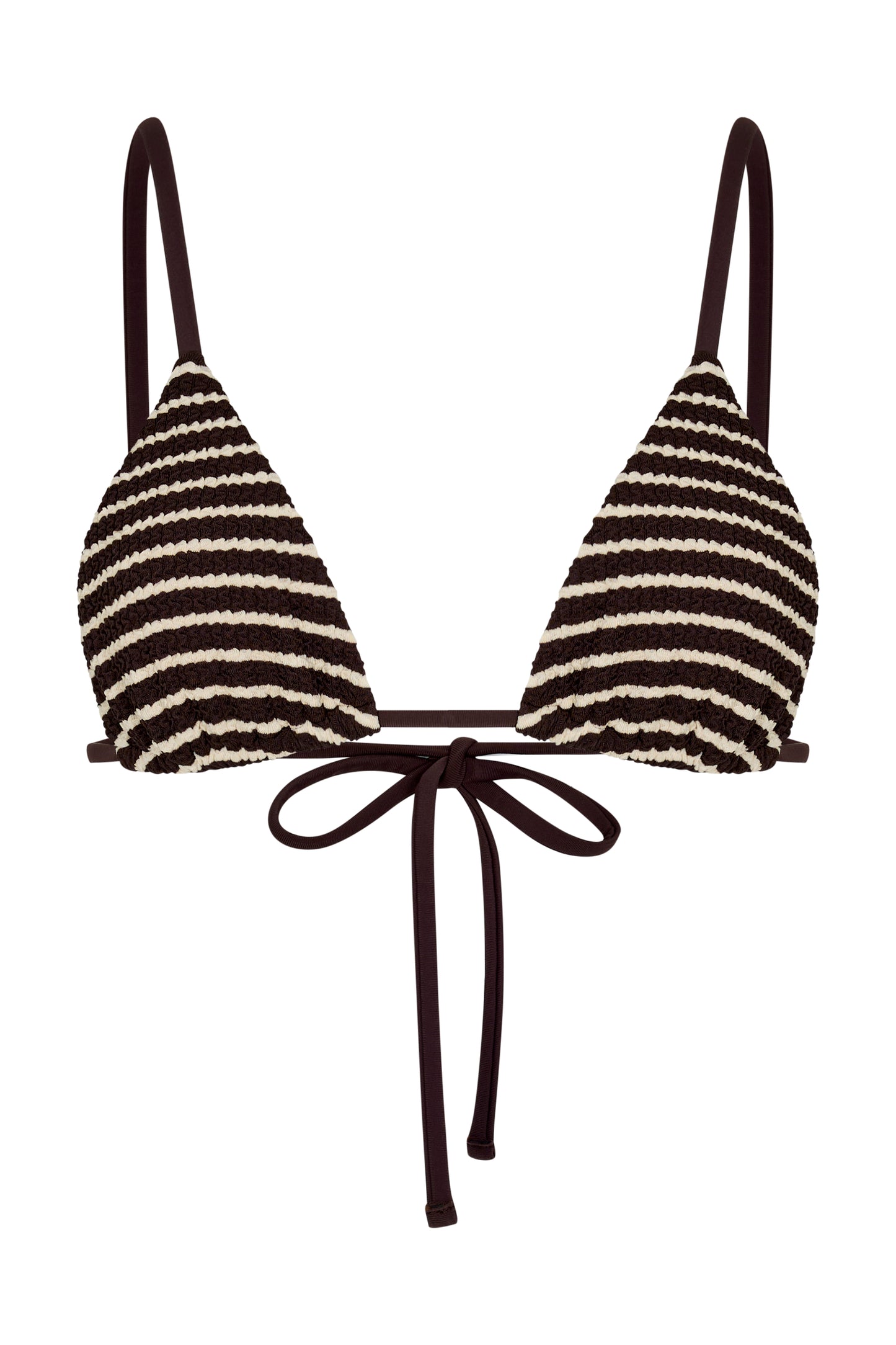 KOA TRIANGLE TOP - COCAO STRIPE