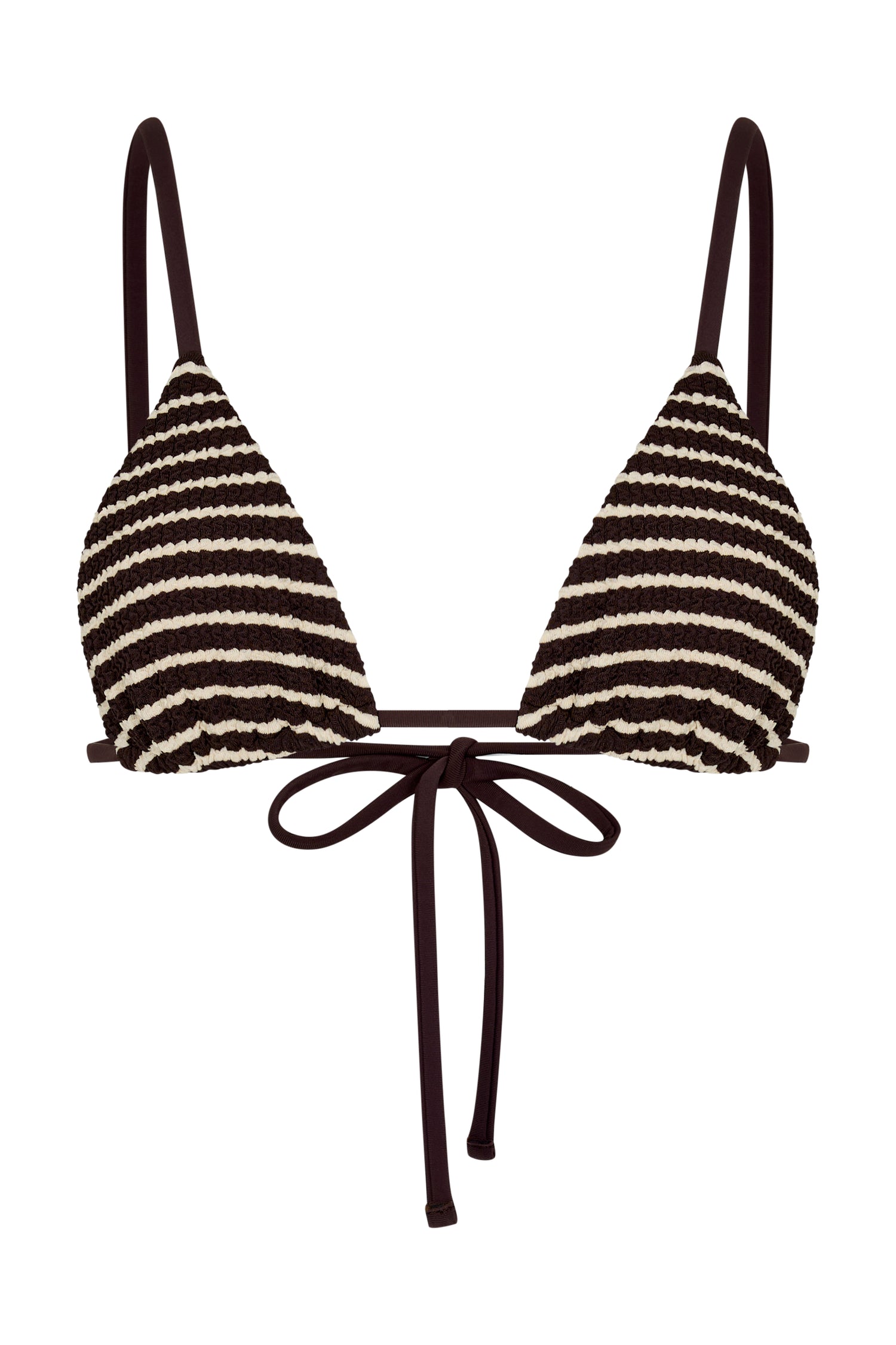 KOA TRIANGLE TOP - COCAO STRIPE