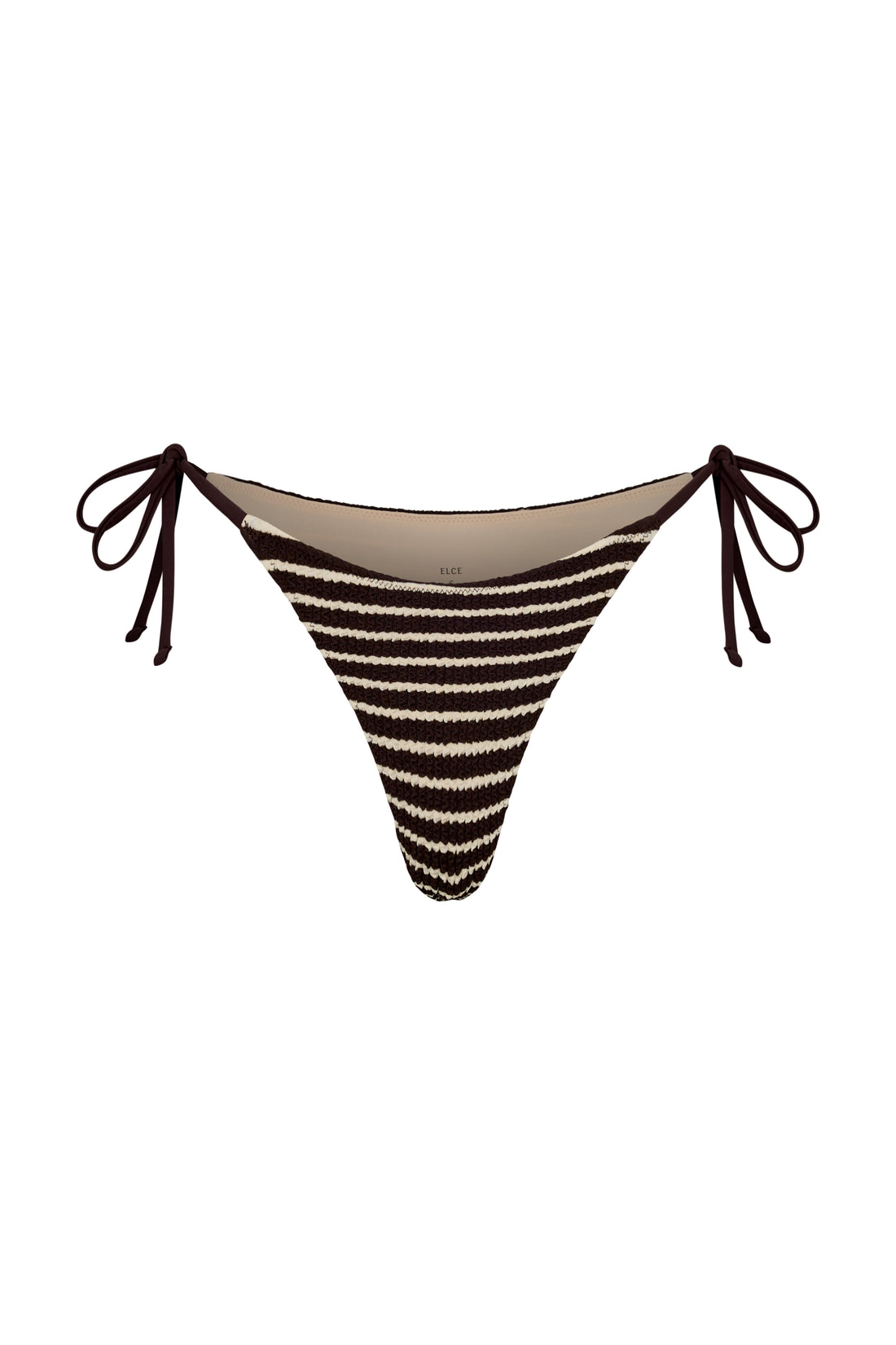 KOA TIE BOTTOM - COCAO STRIPE