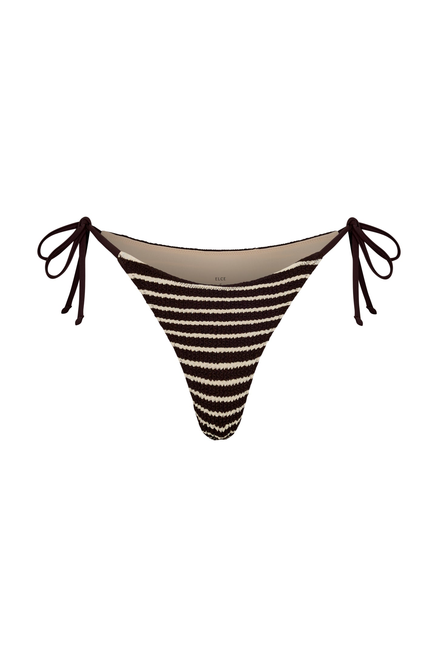 KOA TIE BOTTOM - COCAO STRIPE