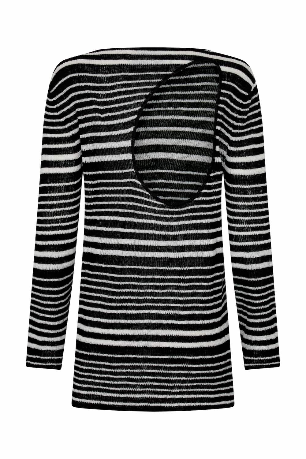 AURA MINI DRESS - MONOCHROME