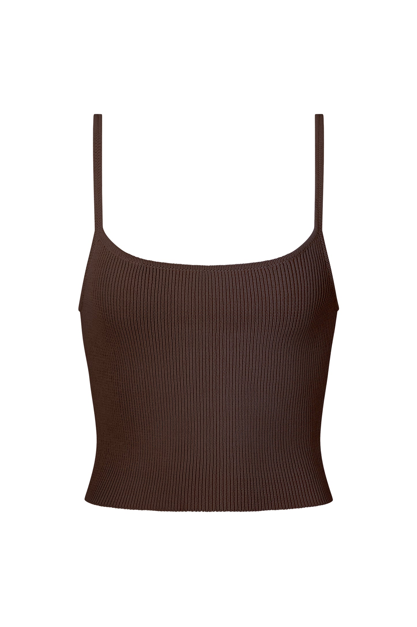 SOL KNIT TANK - CACAO