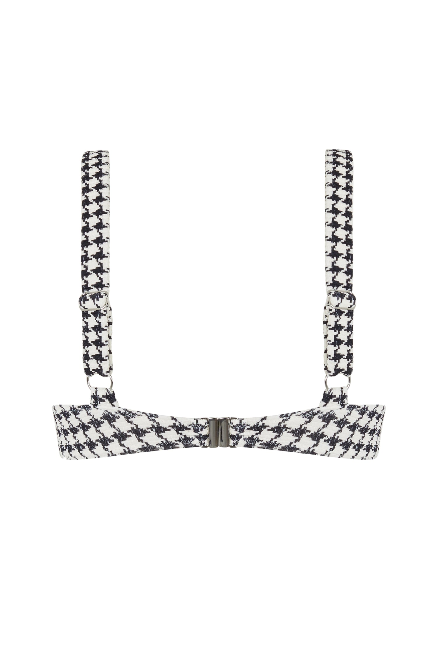 ESCAPE BRACUP TOP - HOUNDSTOOTH
