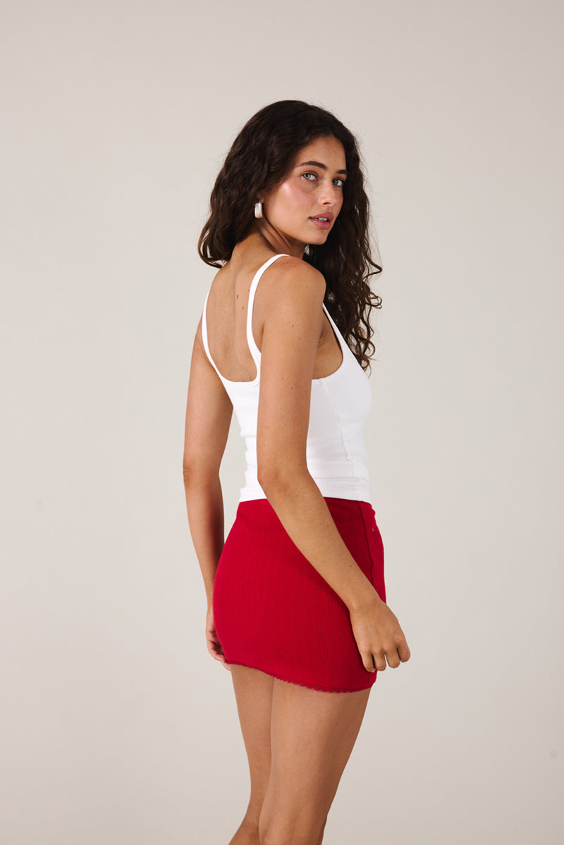 ANAIS SKIRT - CHERRY