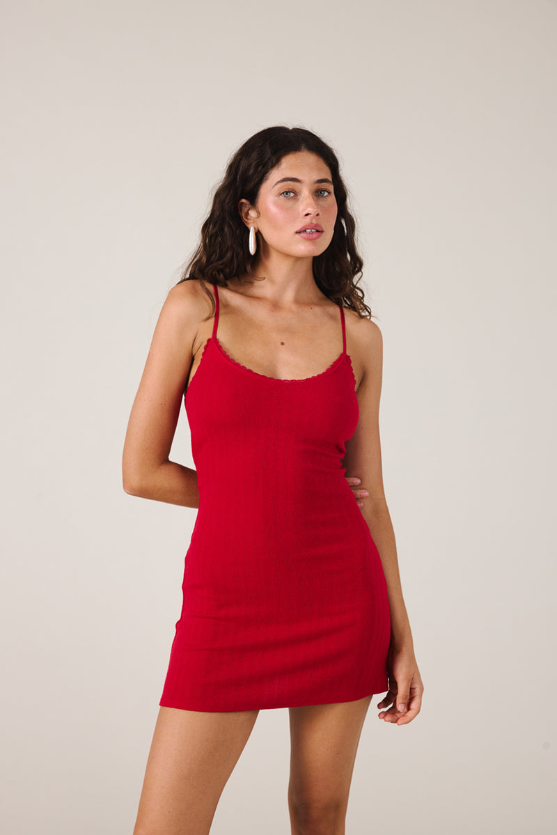 ANAIS DRESS - CHERRY