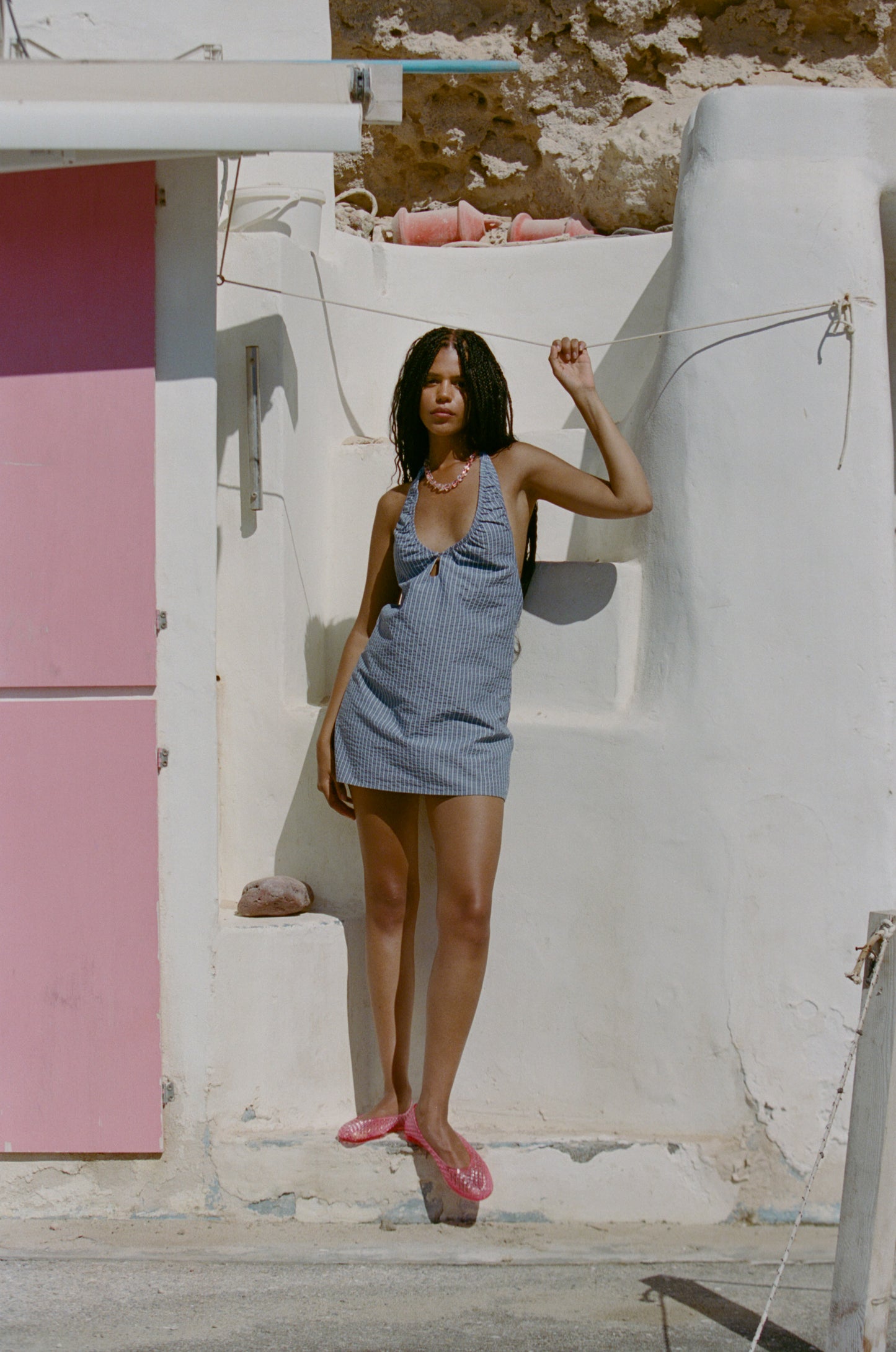 SIDNEY HALTER DRESS - OCEANIA