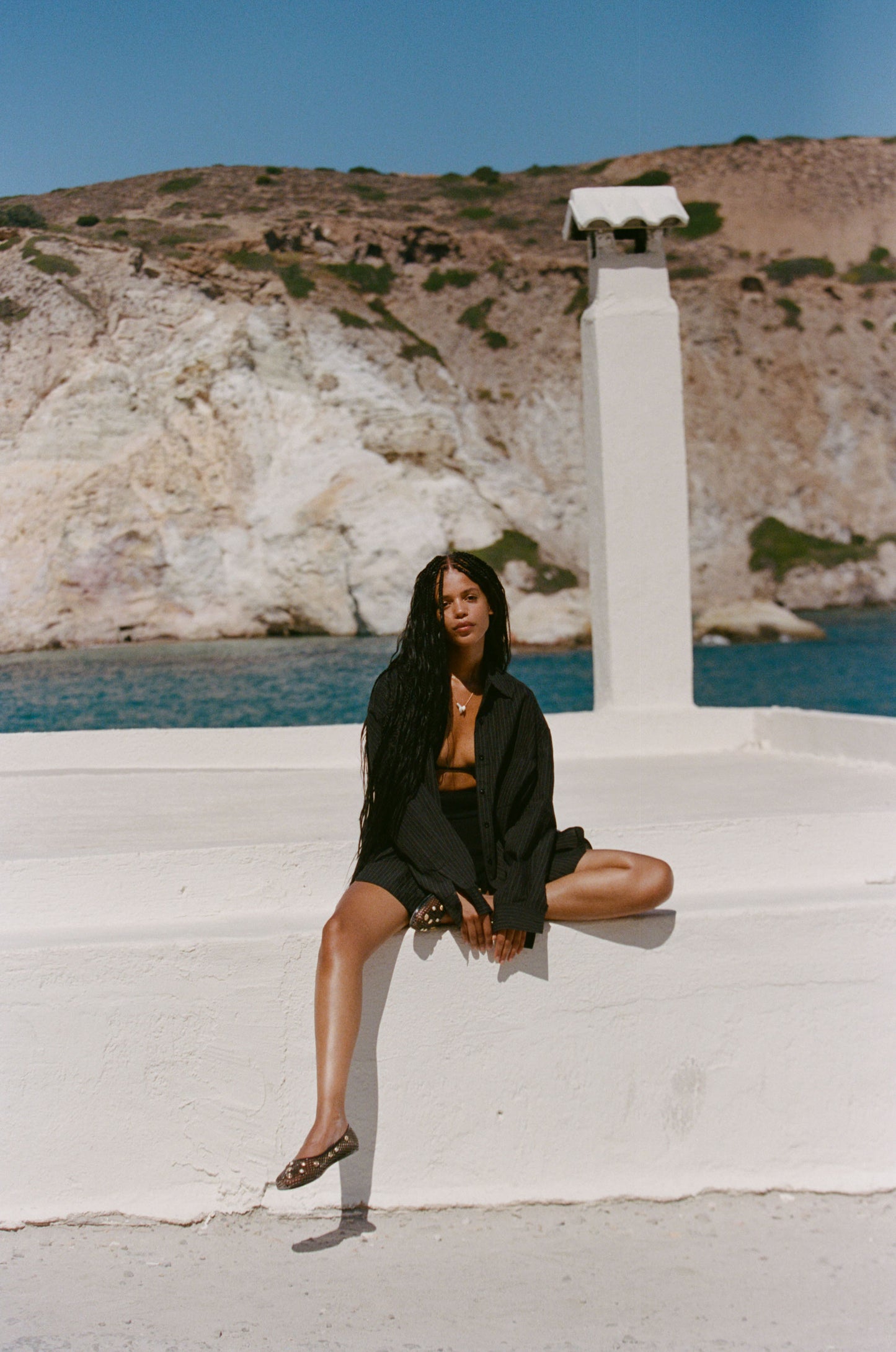 REMI SHIRT - NOIR STRIPE