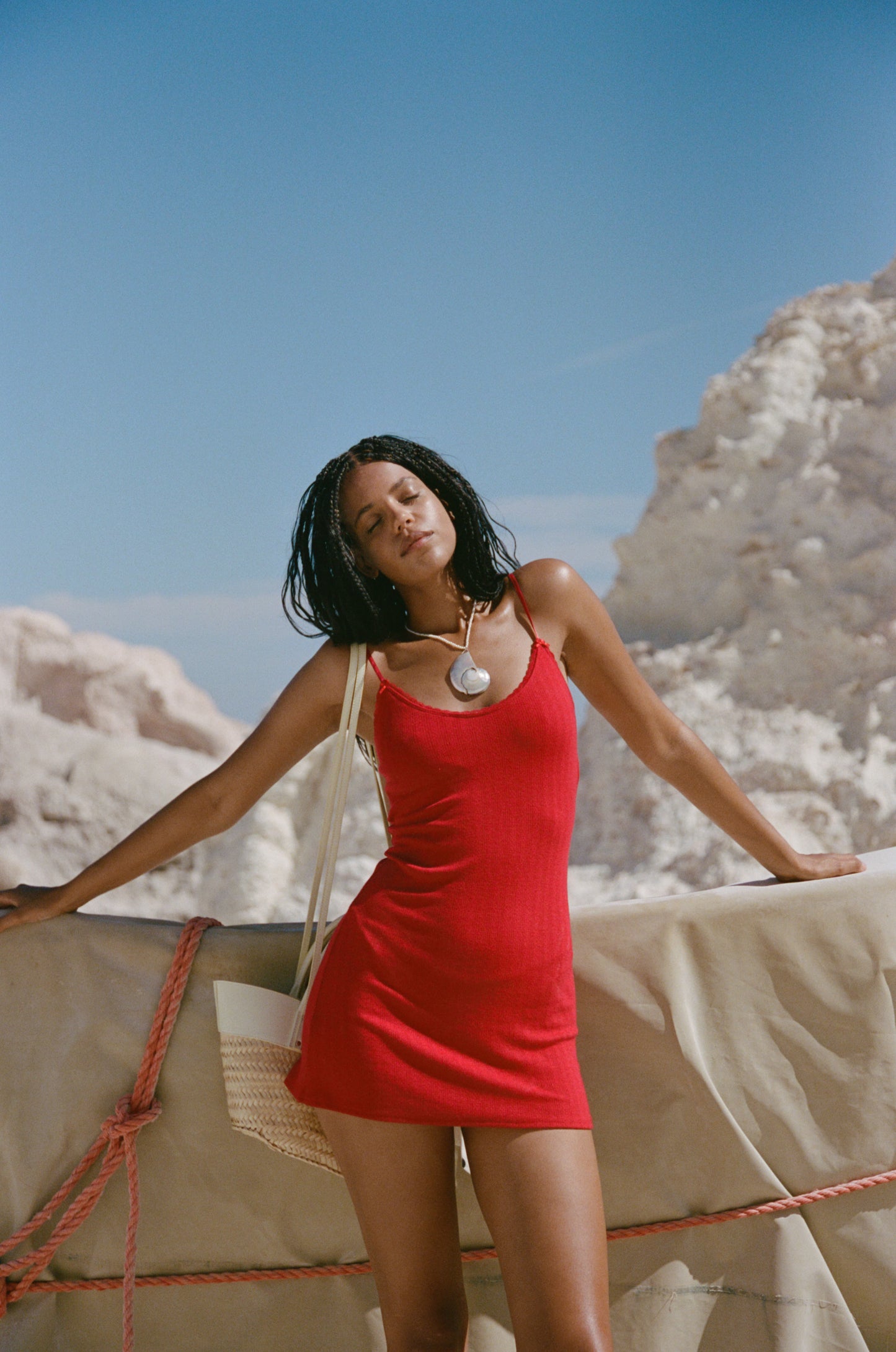 ANAIS DRESS - CHERRY