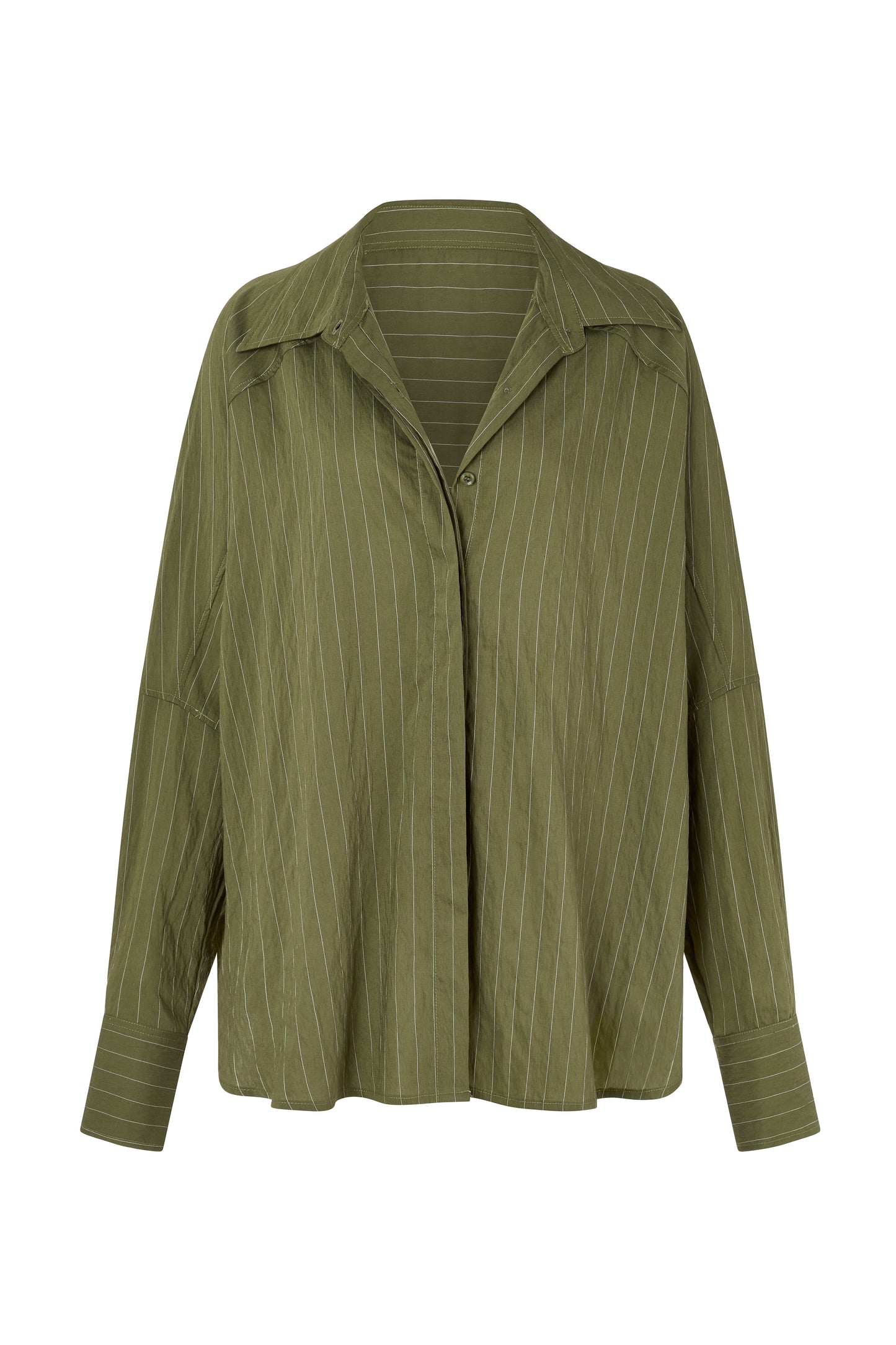 AMELIE SHIRT - KHAKI STRIPE