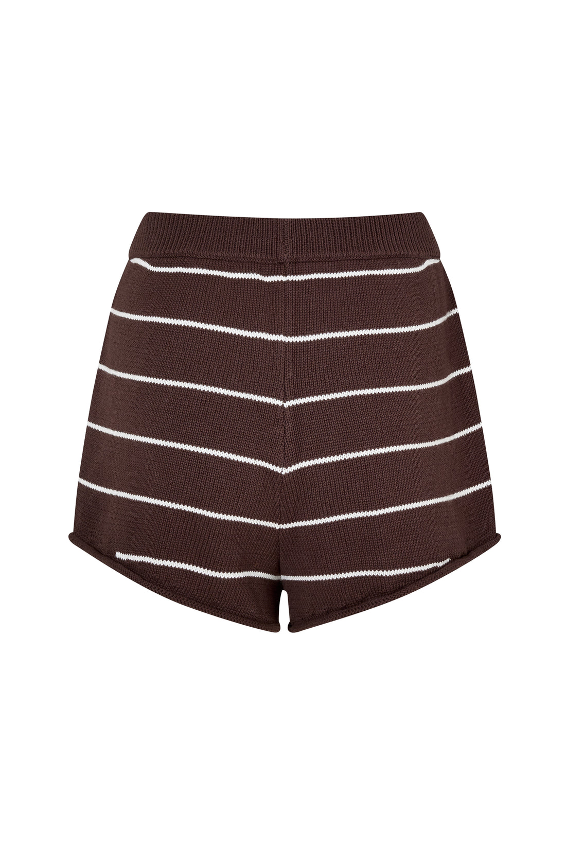 MANON SHORT - PECAN/WHITE STRIPE