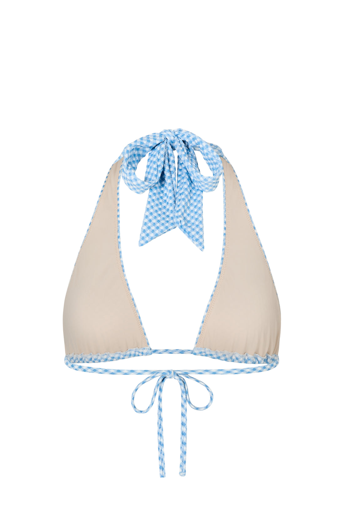 IRA HALTER TOP - BLUEBELL