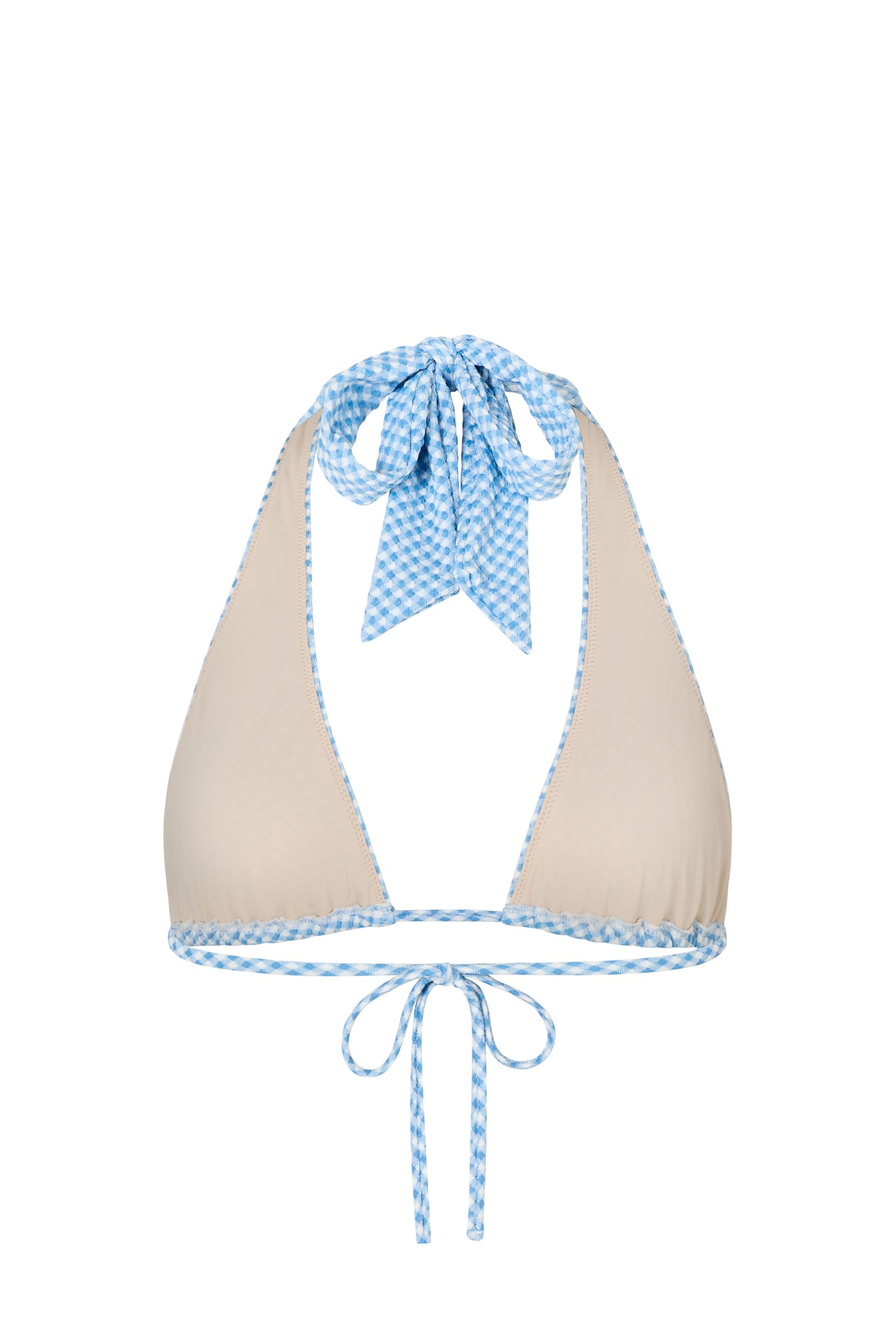 IRA HALTER TOP - BLUEBELL