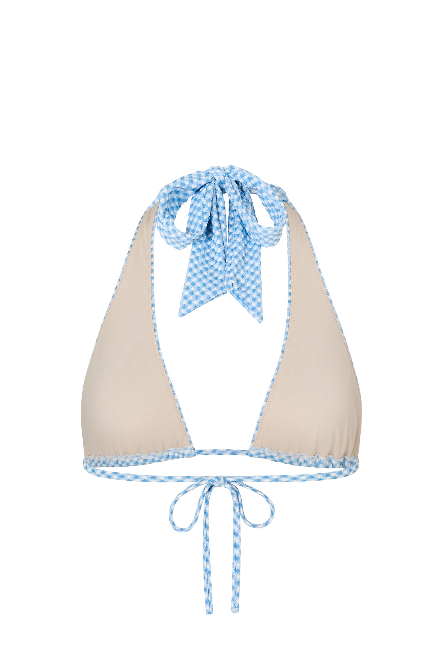 IRA HALTER TOP - BLUEBELL