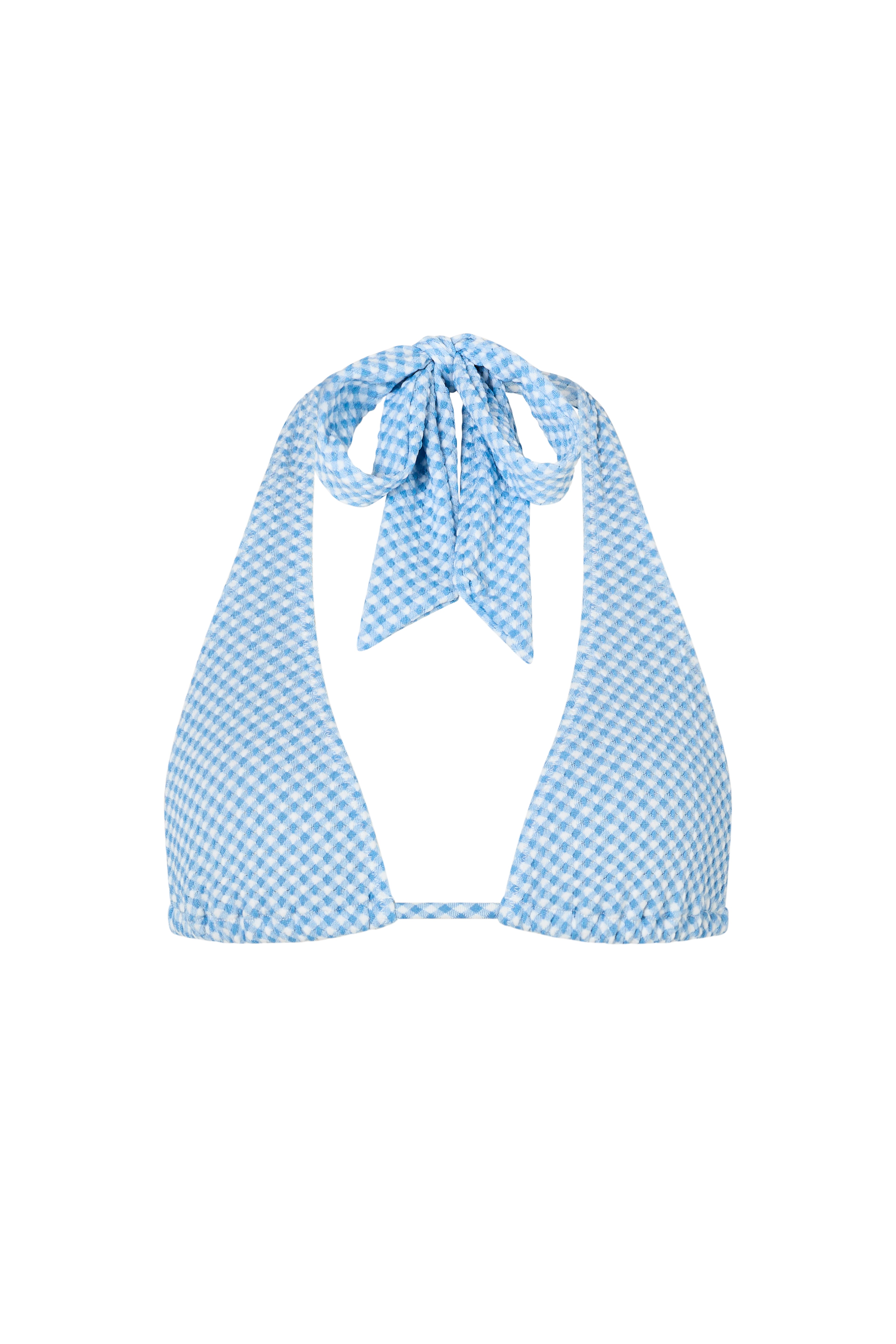 IRA HALTER TOP - BLUEBELL