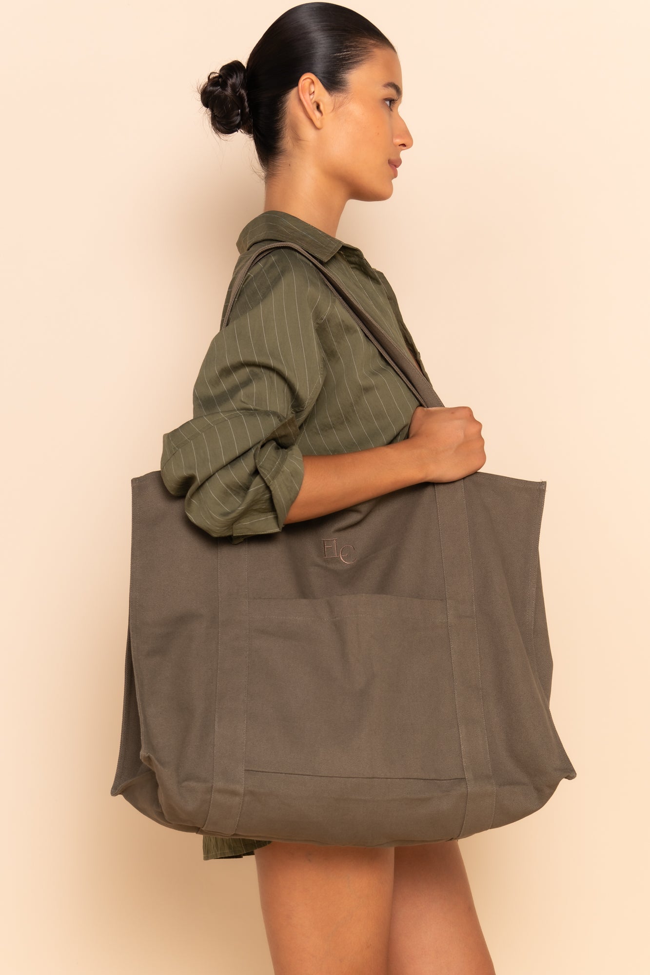 HARU BEACH BAG - KHAKI