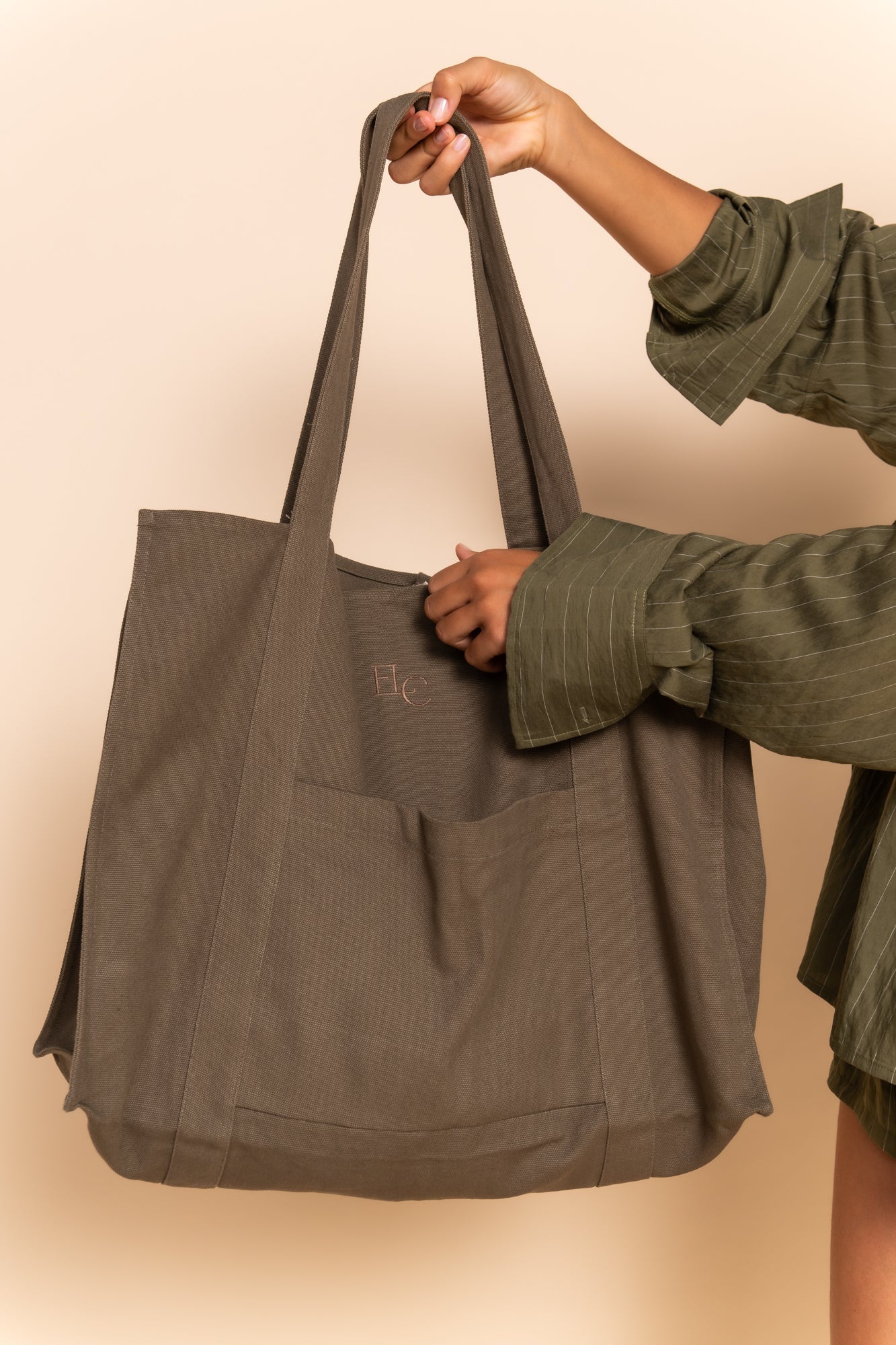 HARU BEACH BAG - KHAKI