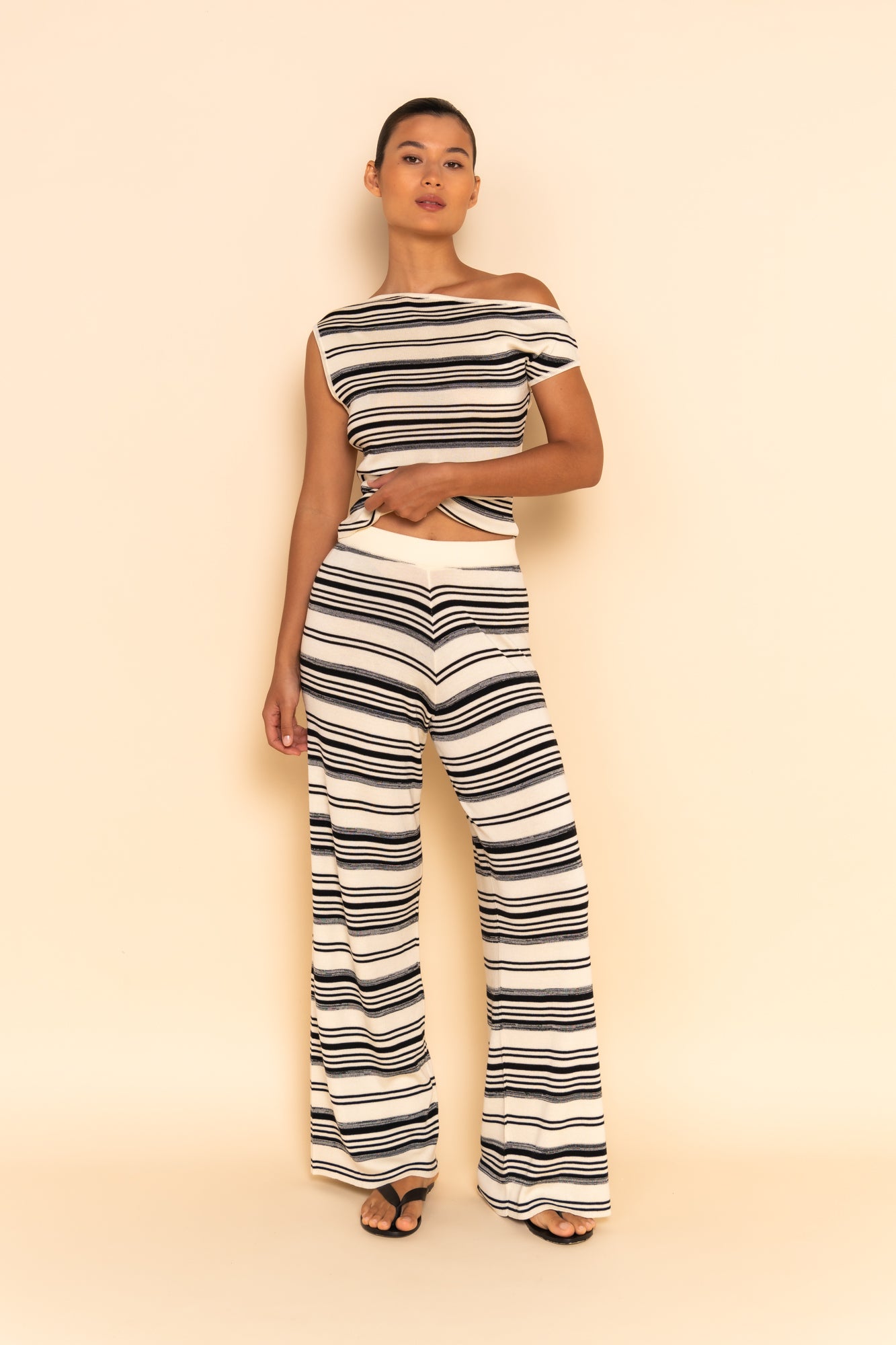 RIO PANT - CREAM STRIPE