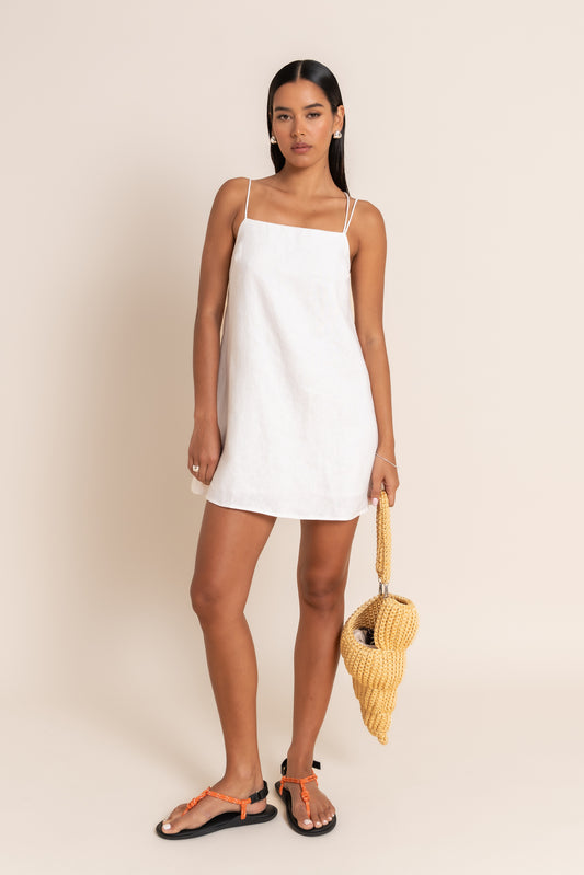 FAYE MINI DRESS - IVORY