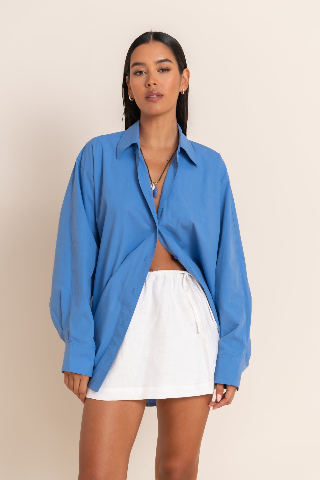 NORA SHIRT - AZURE