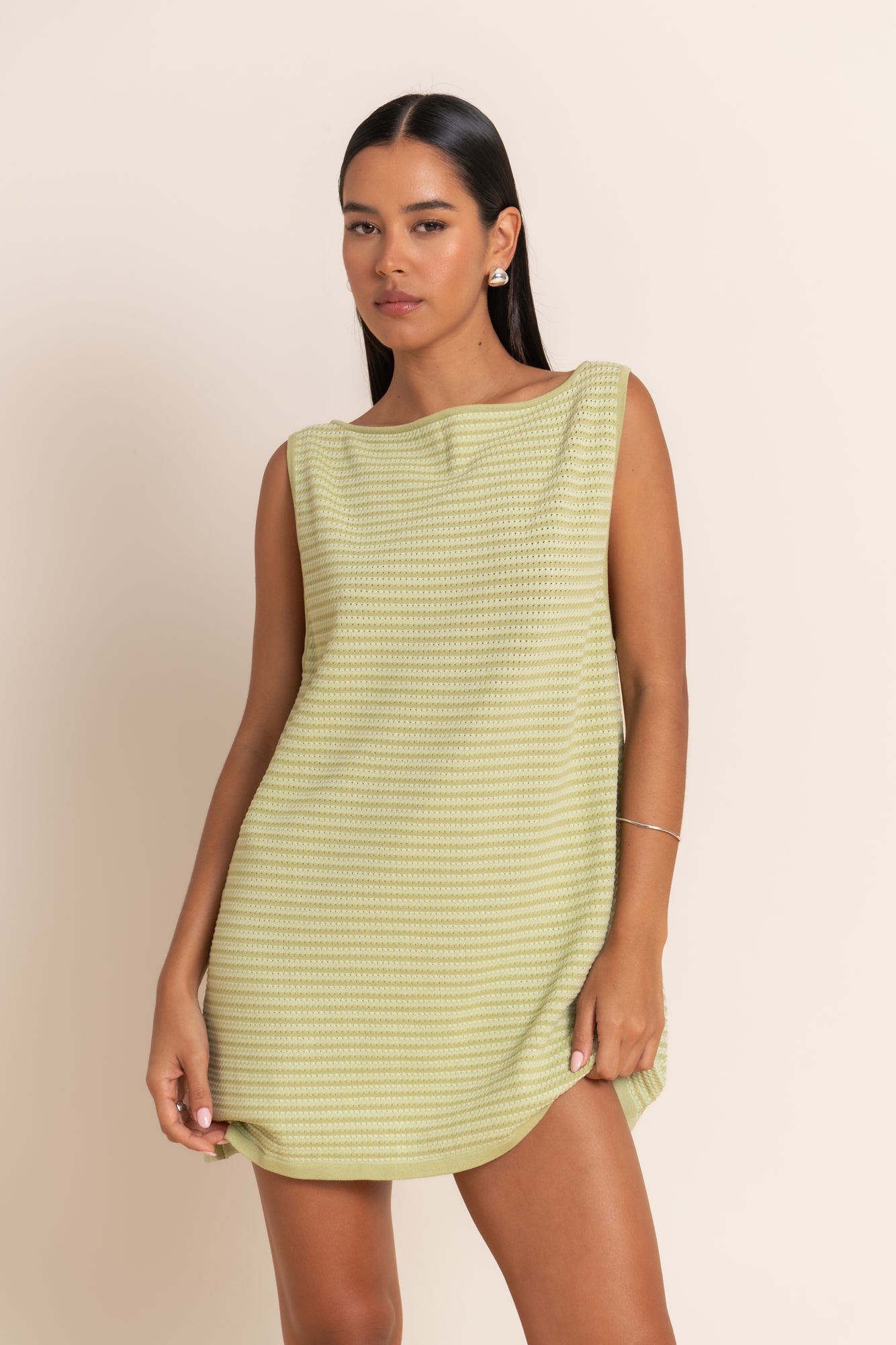 WREN DRESS - PISTACHIO