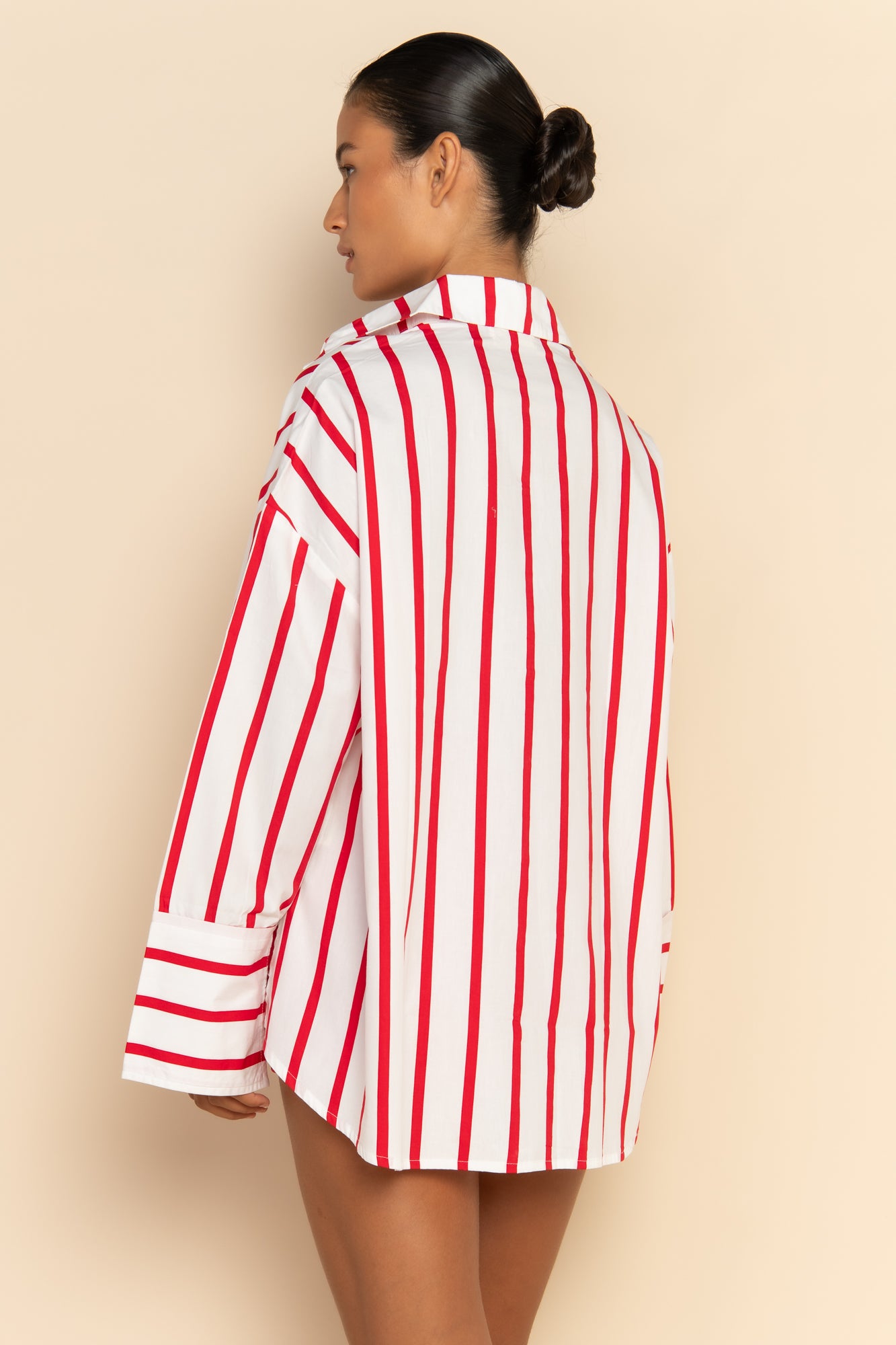 PRE ORDER // REVERIE SHIRT - RED / WHITE STRIPE