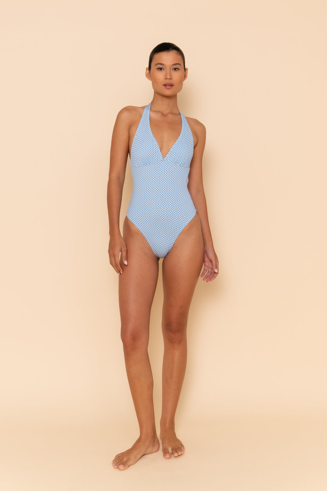 IRA HALTER ONE PIECE - BLUEBELL