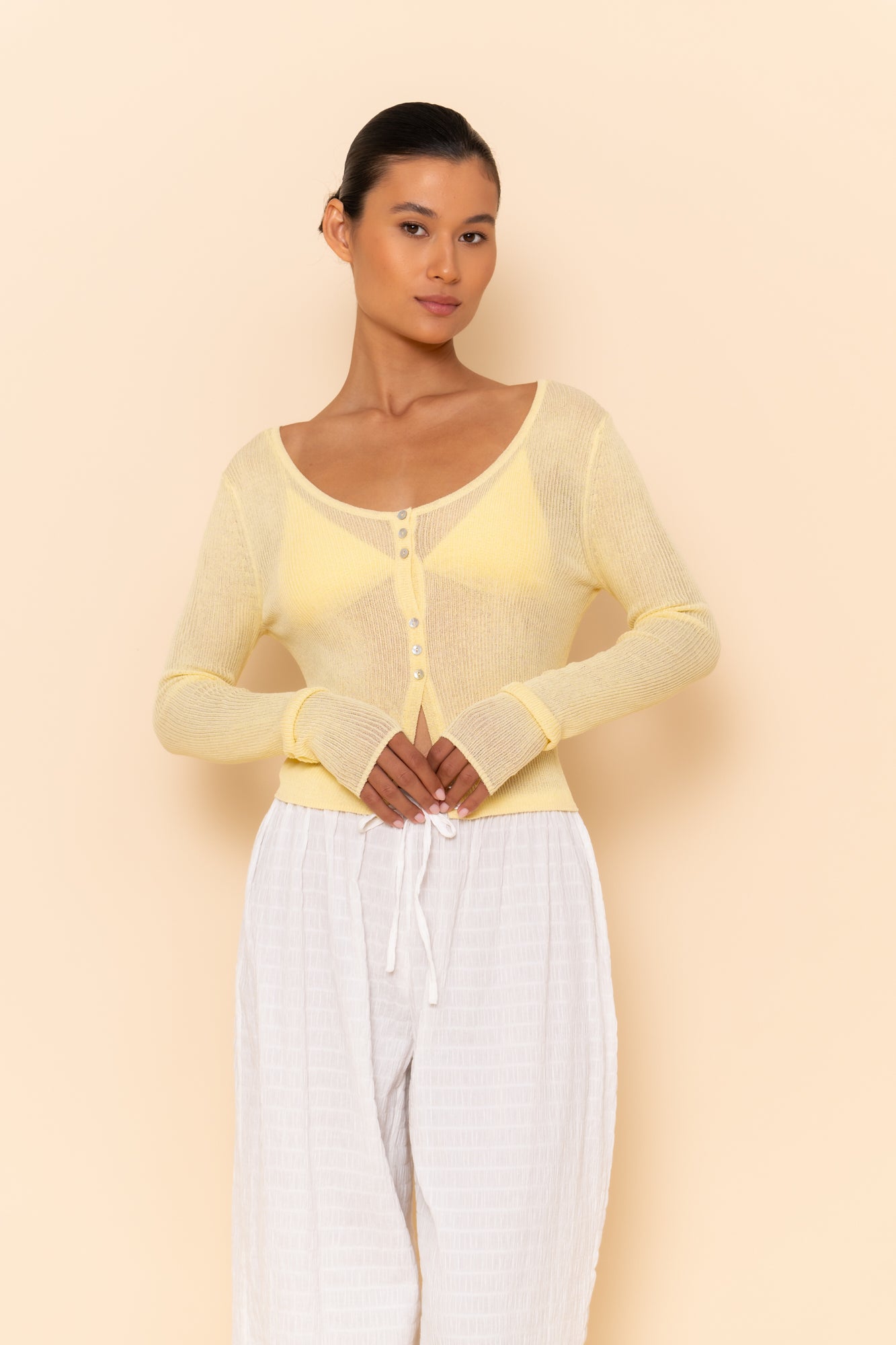 MAEVE CARDIGAN - BUTTER