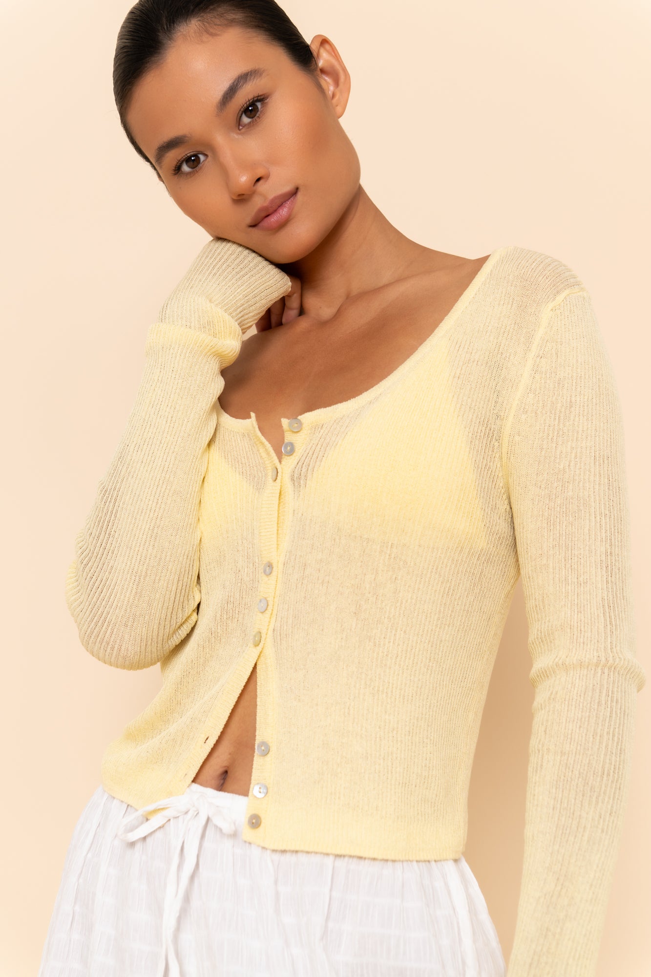 MAEVE CARDIGAN - BUTTER