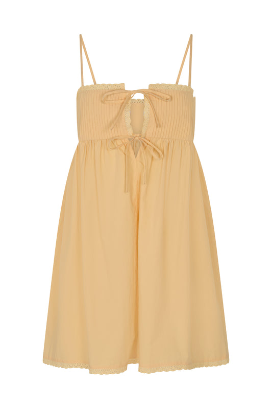 LILYA MINI DRESS - PEACH