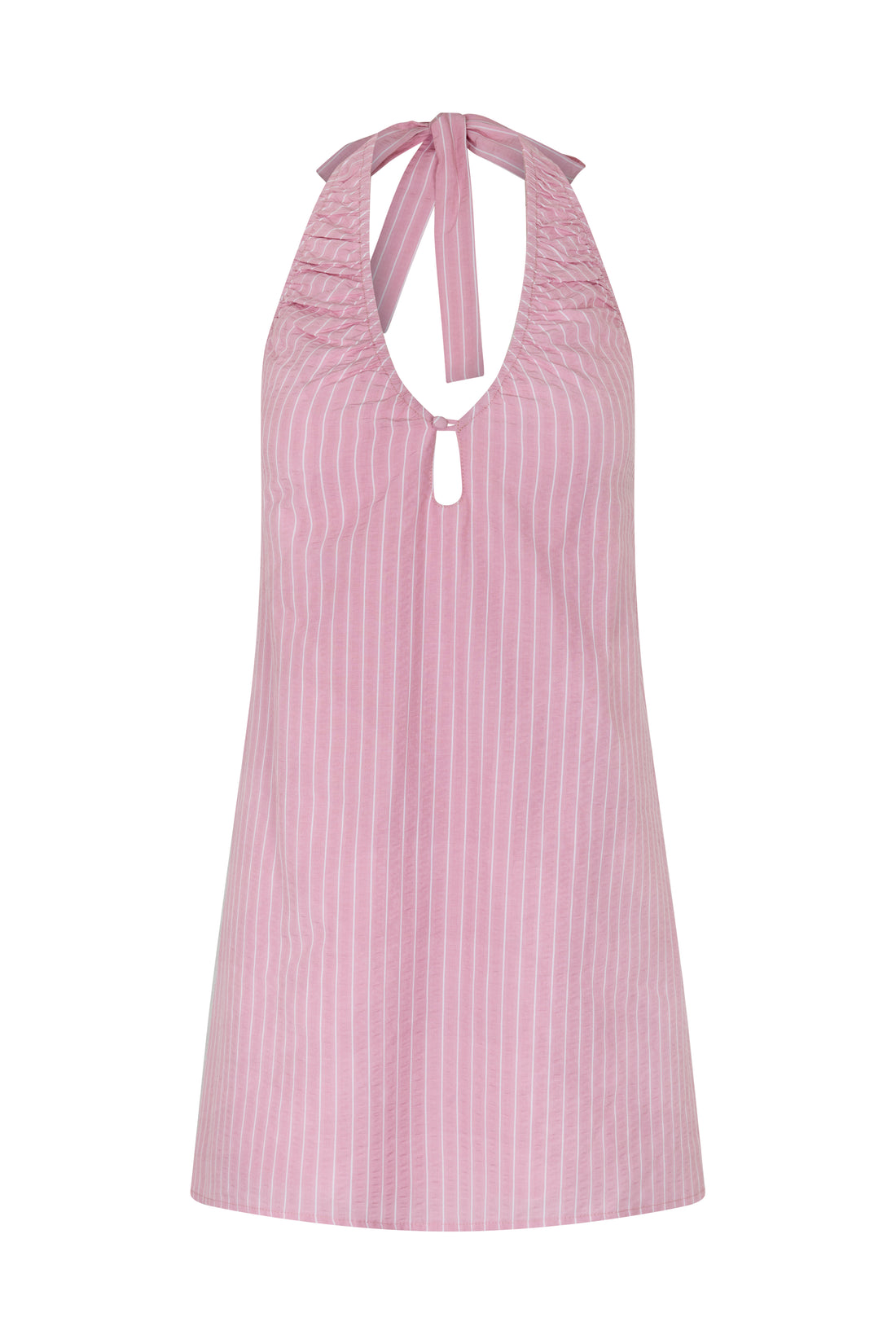 SIDNEY HALTER MINI DRESS - PETAL