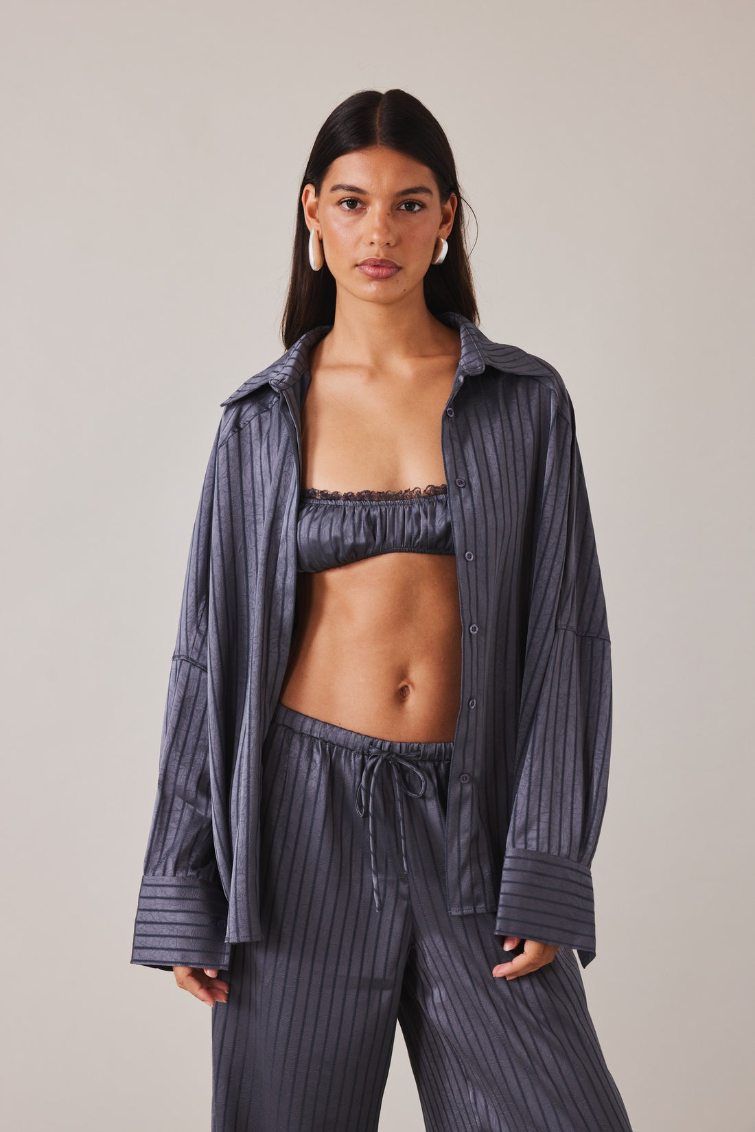 IVY SHIRT - INK STRIPE