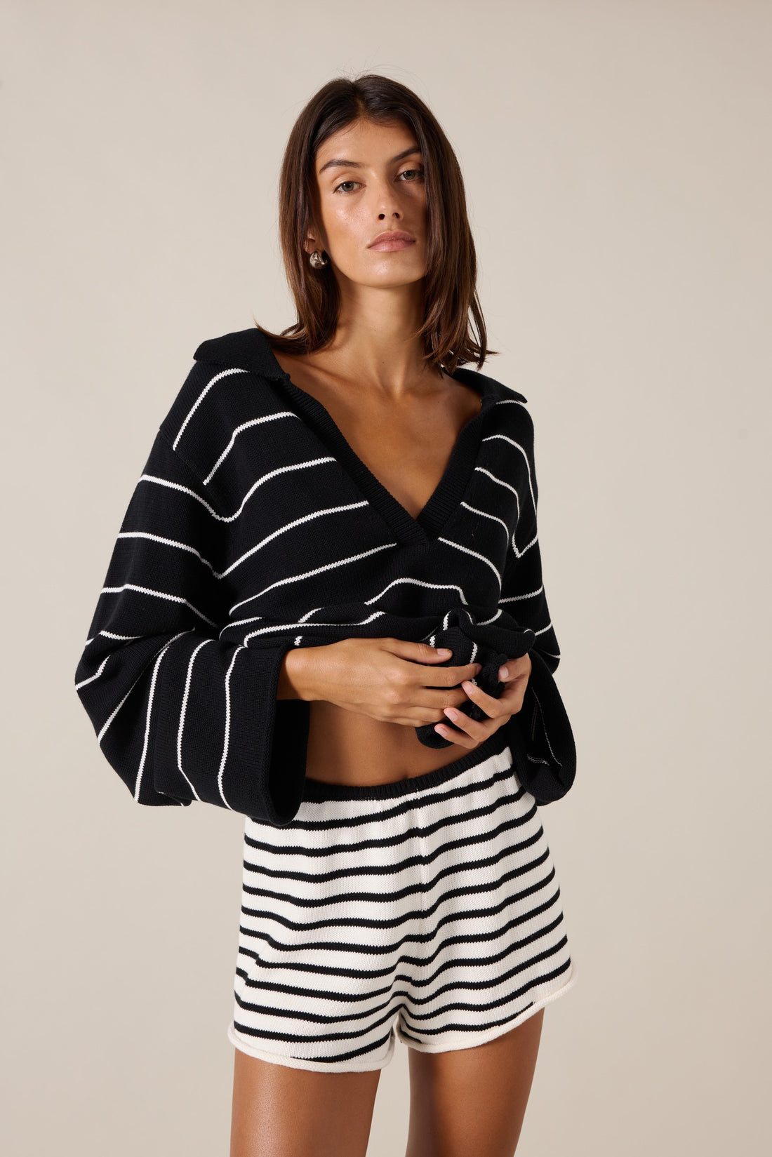 PRE-ORDER | UMI JUMPER - SABLE STRIPE