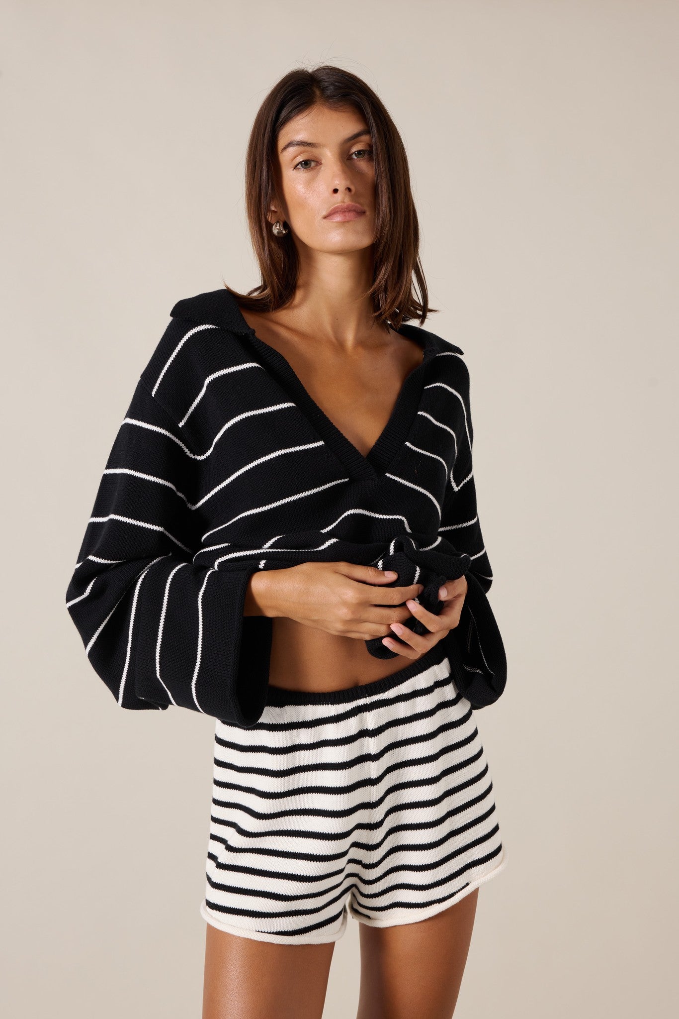 UMI JUMPER - SABLE STRIPE