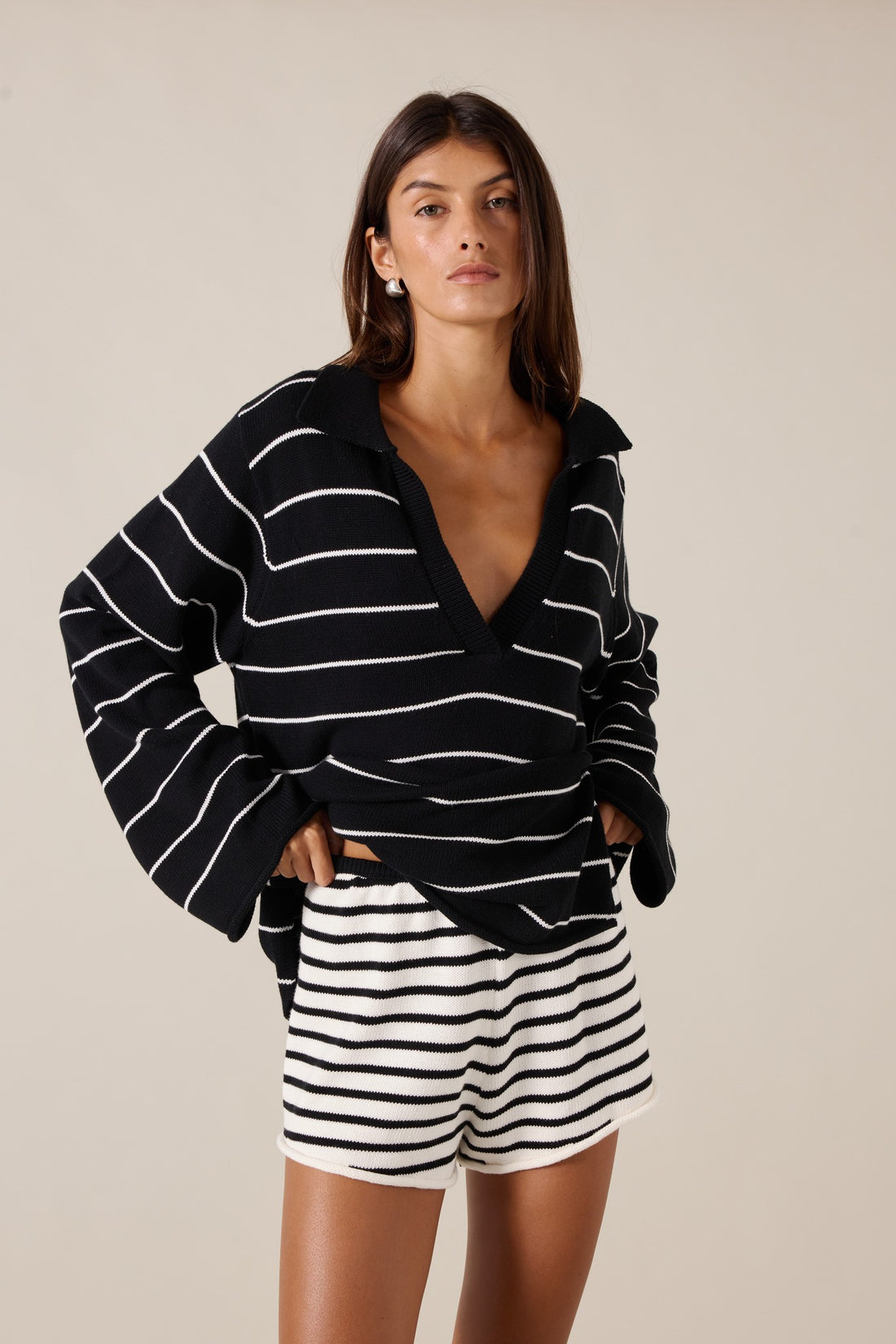 PRE-ORDER | UMI JUMPER - SABLE STRIPE