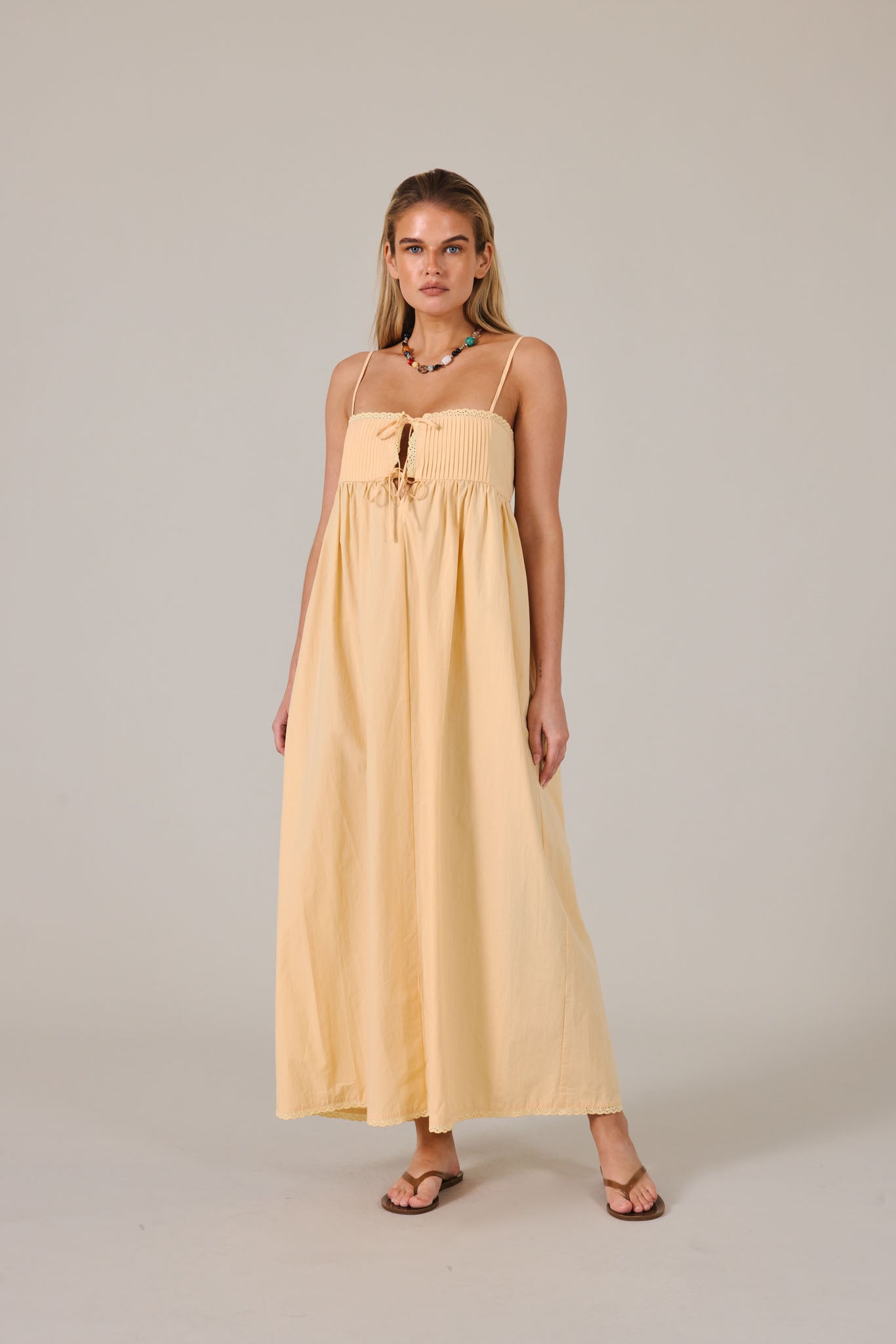 LILYA MAXI DRESS - PEACH