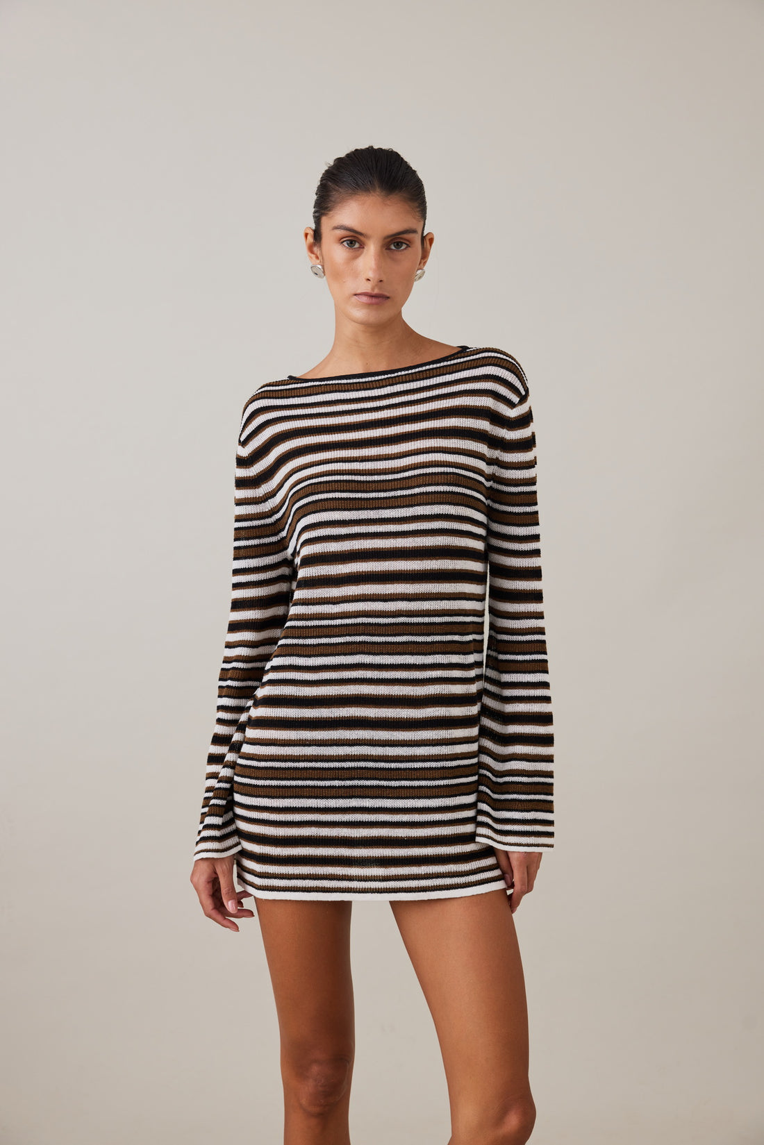 PRE-ORDER | AURA MINI DRESS - DESERT STRIPE