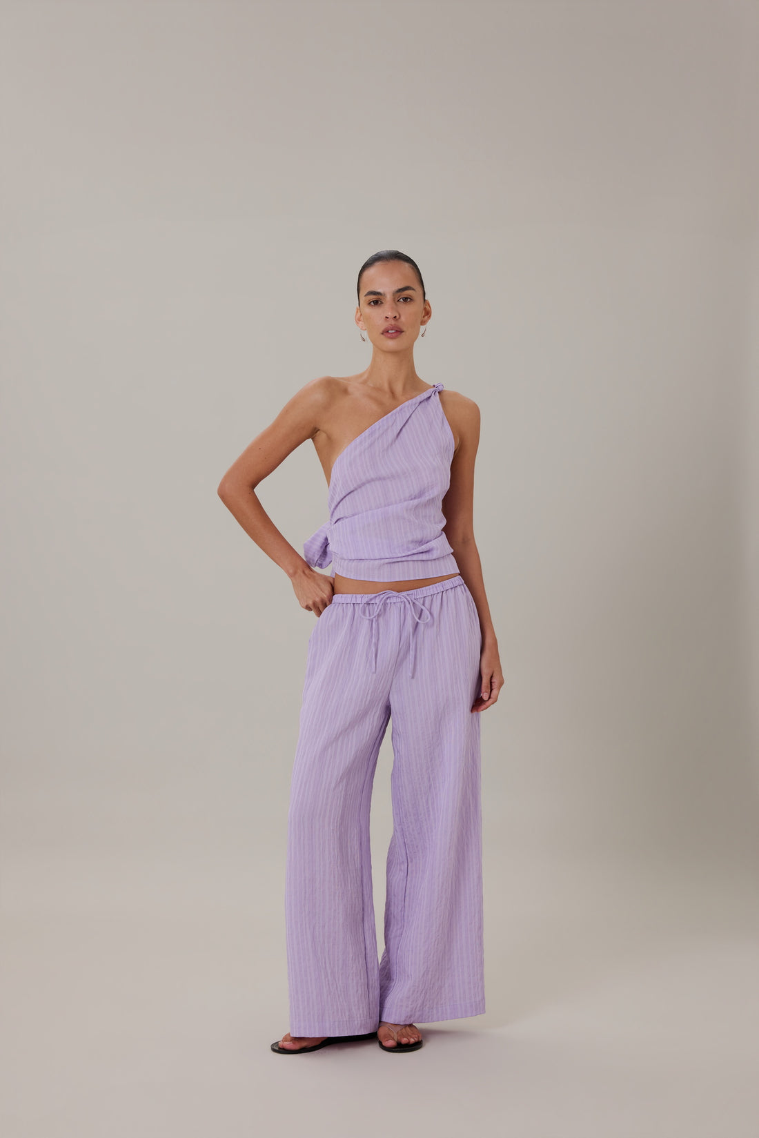 ORTA PANT - LILAC STRIPE