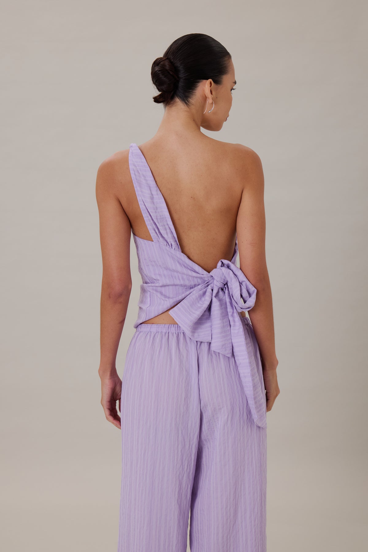 ORTA TOP - LILAC STRIPE