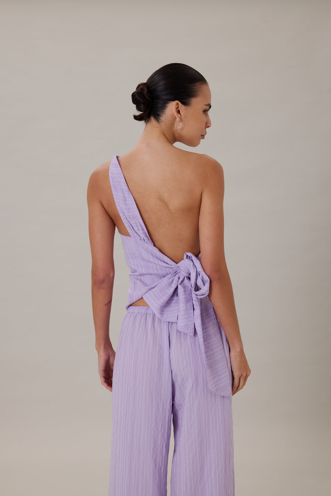 ORTA TOP - LILAC STRIPE
